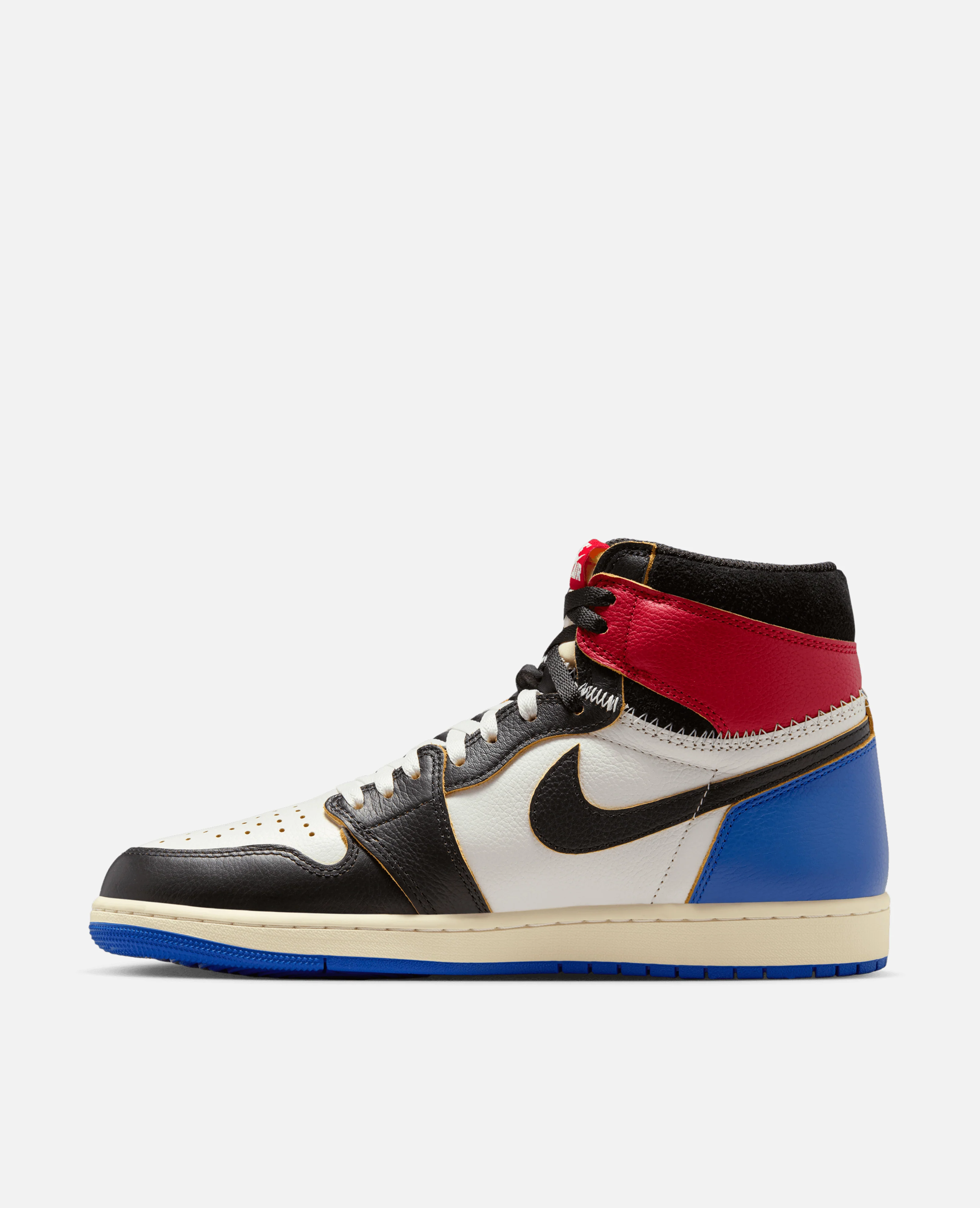 Air Jordan 1 Retro High OG x Union x Fragment (Black/White-Varsity Red-Sport Royal) - Image 3
