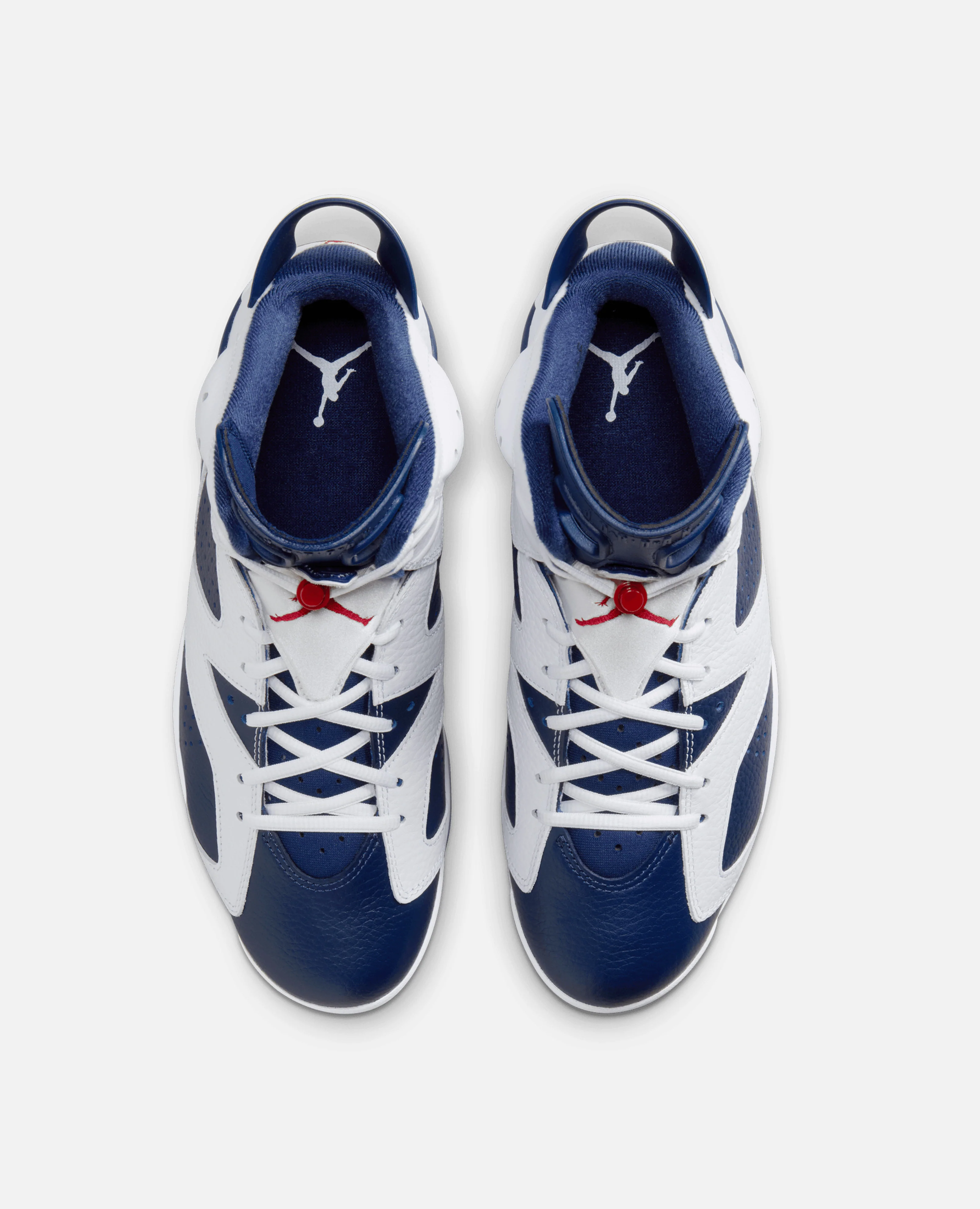 Air Jordan 6 Retro (White/Varsity Red-Midnight Navy) - Image 4