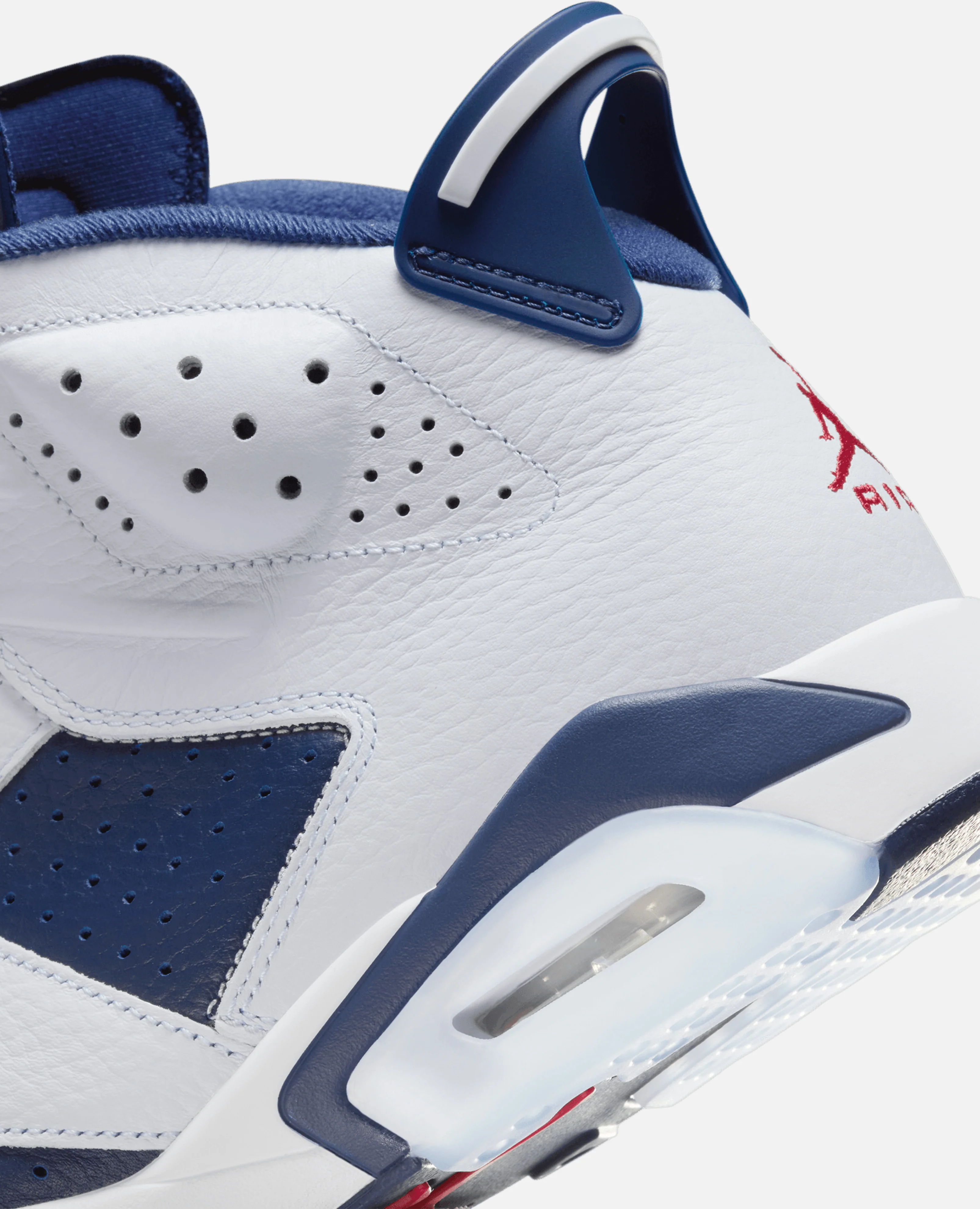 Air Jordan 6 Retro (White/Varsity Red-Midnight Navy) - Image 6