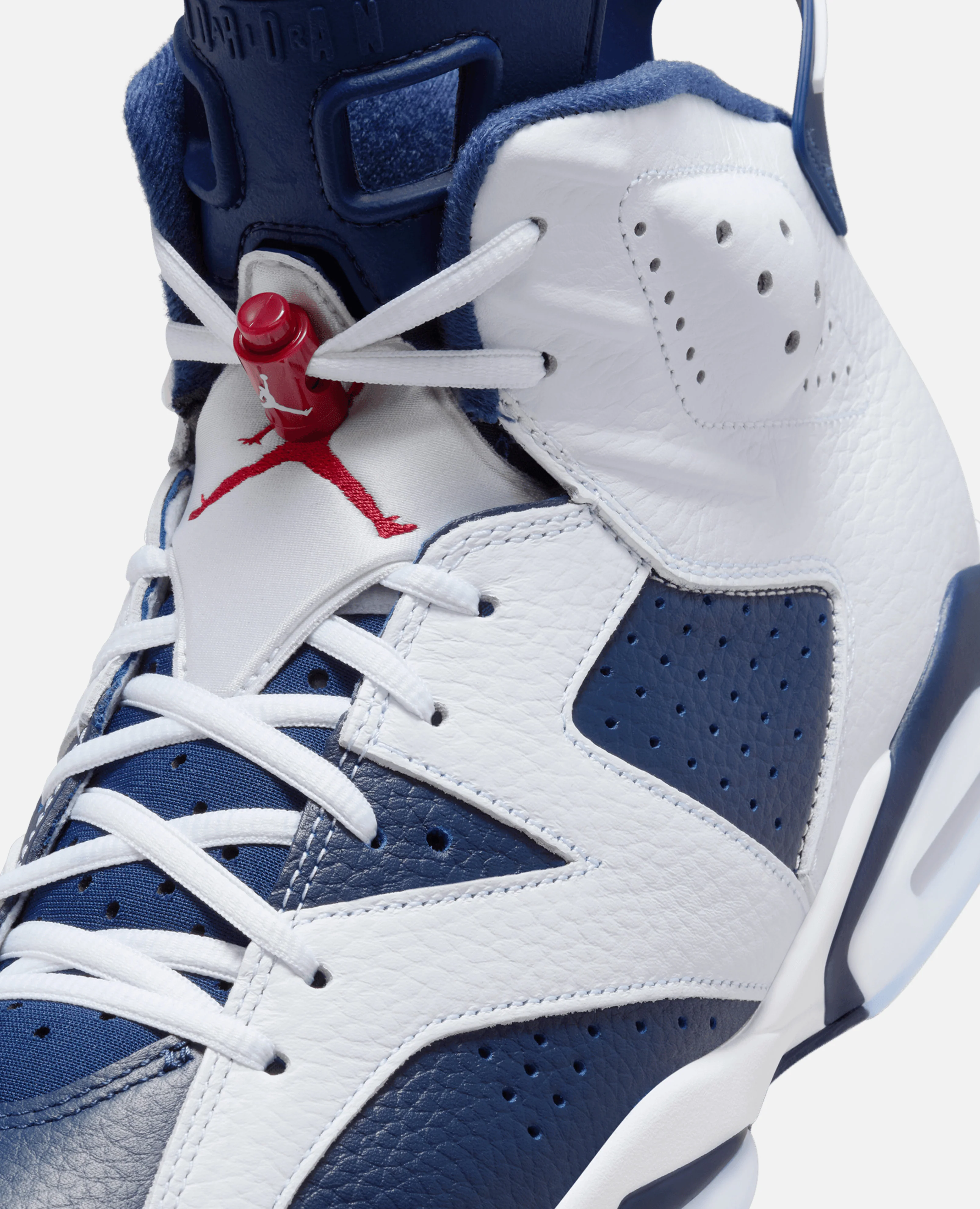 Air Jordan 6 Retro (White/Varsity Red-Midnight Navy) - Image 7