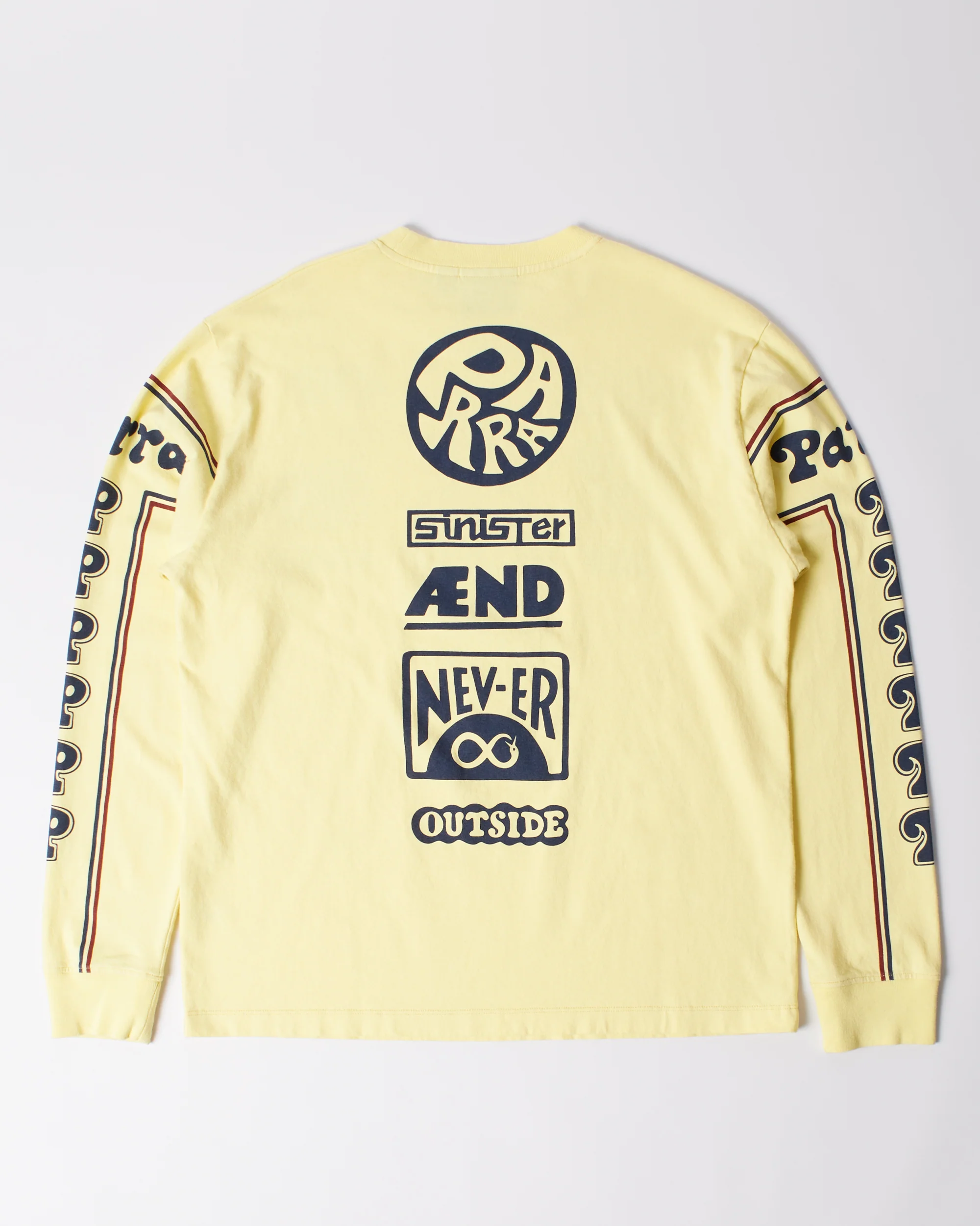 byParra Never Sinister Long Sleeve T-Shirt (Yellow) - Image 3