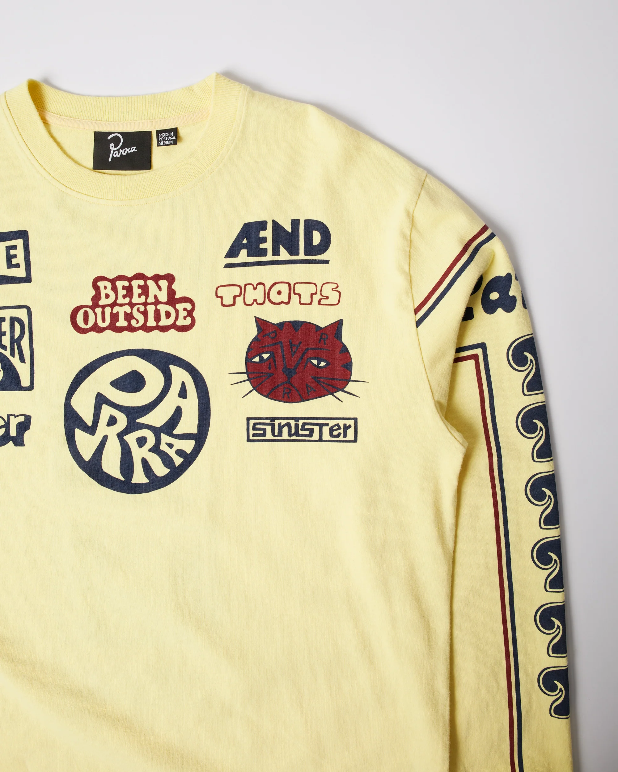 byParra Never Sinister Long Sleeve T-Shirt (Yellow) - Image 5