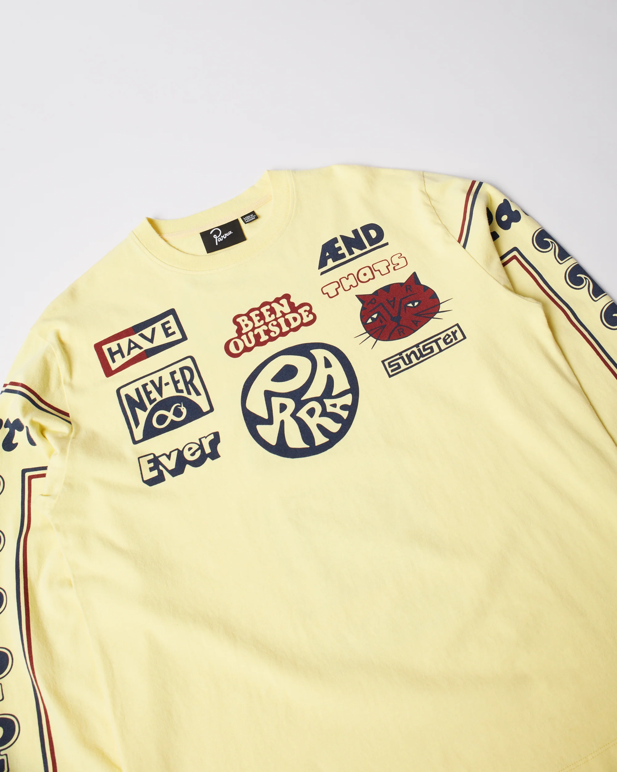 byParra Never Sinister Long Sleeve T-Shirt (Yellow) - Image 6