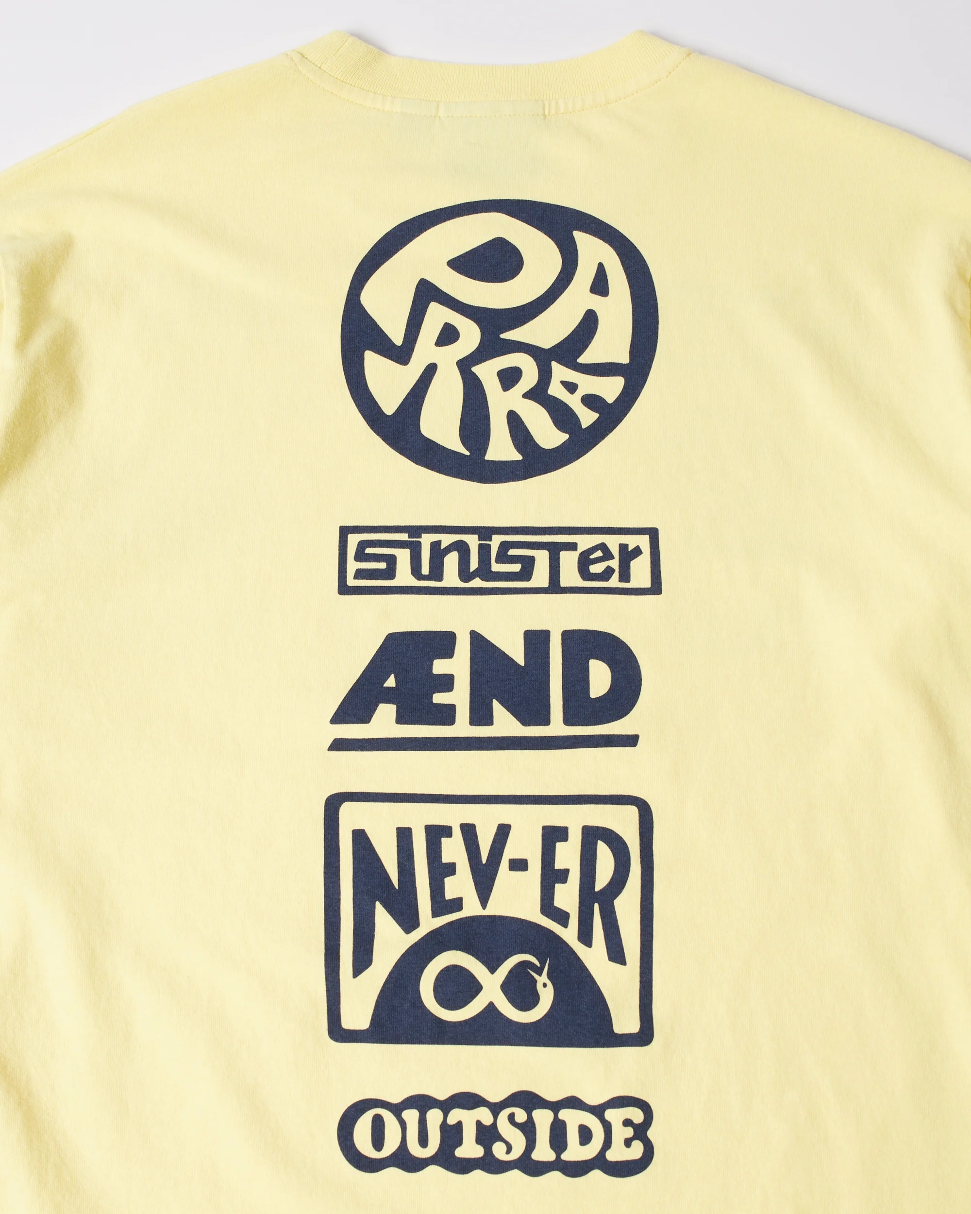 byParra Never Sinister Long Sleeve T-Shirt (Yellow) - Image 8