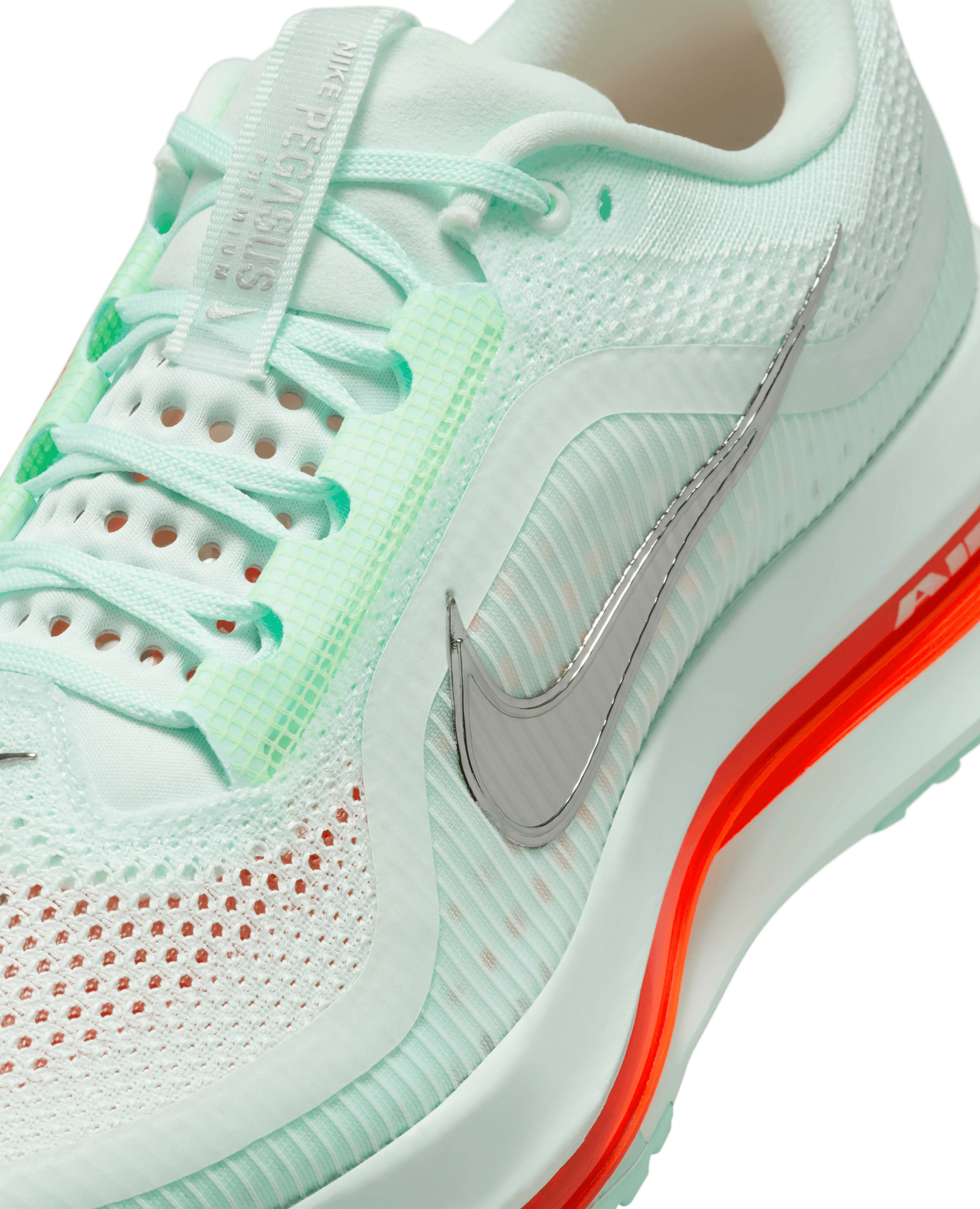 Nike Pegasus Premium (Barly Greem/Bright Crimson-Mint Foam) - Image 4