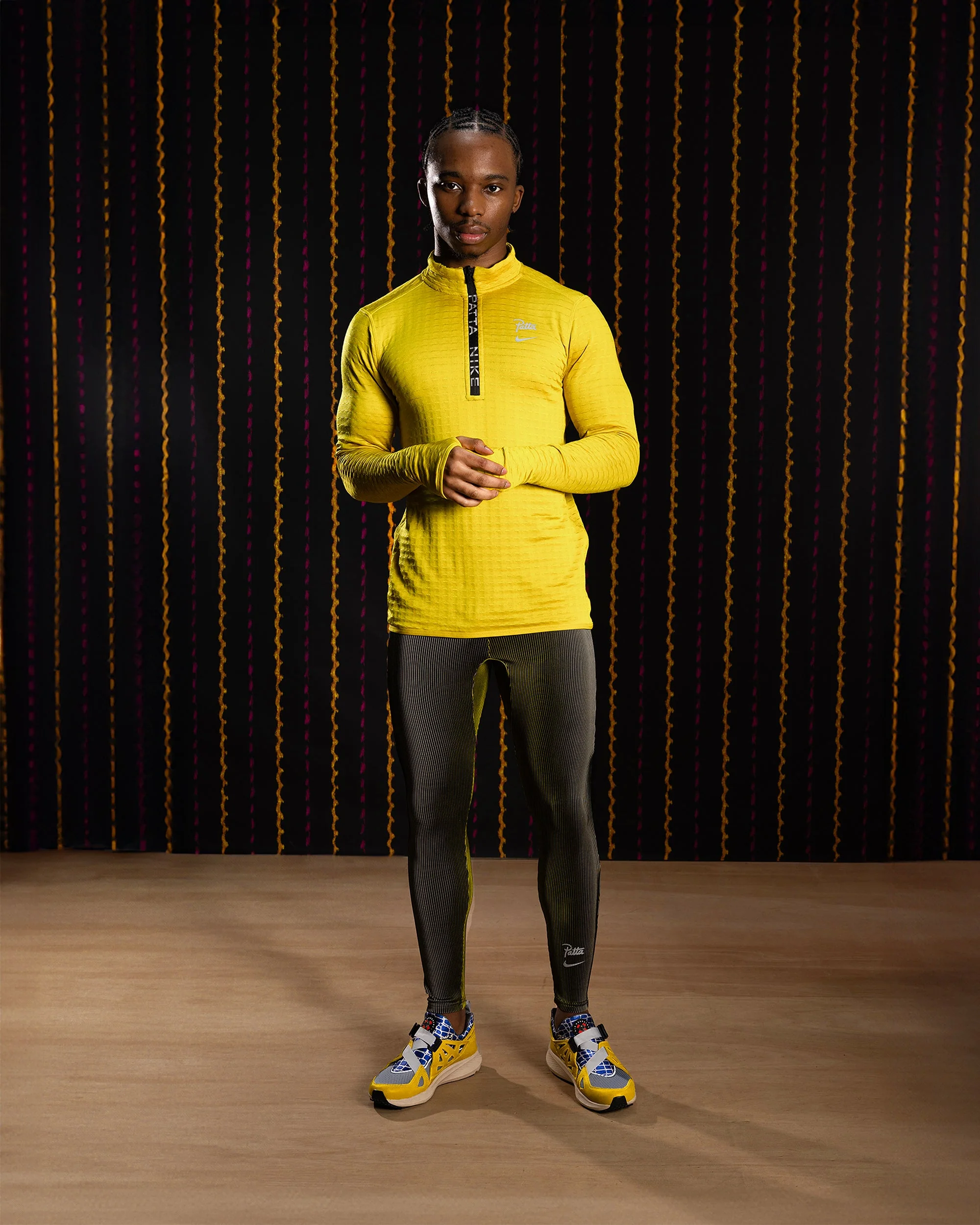 Nike x Patta Running Team Leggings (Saffron Quartz/Sanddrift) - Image 3