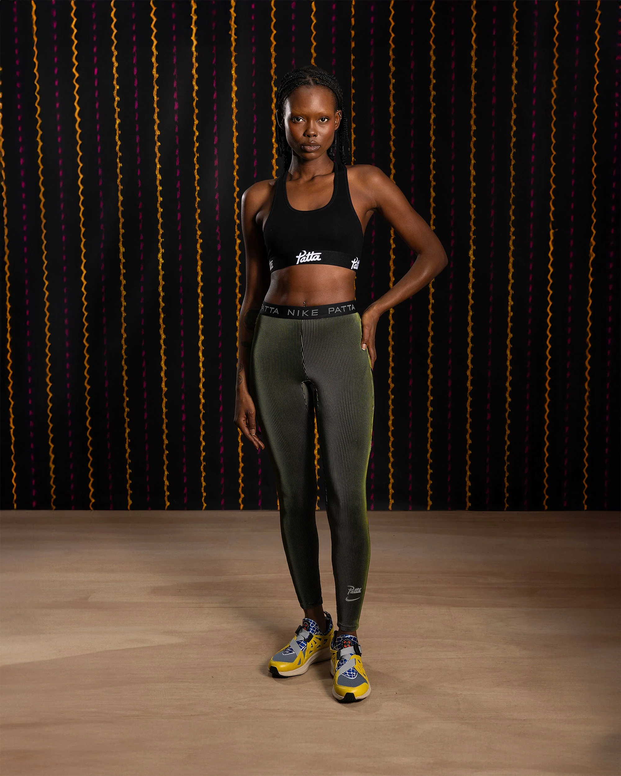Nike x Patta Running Team Leggings (Saffron Quartz/Sanddrift) - Image 4
