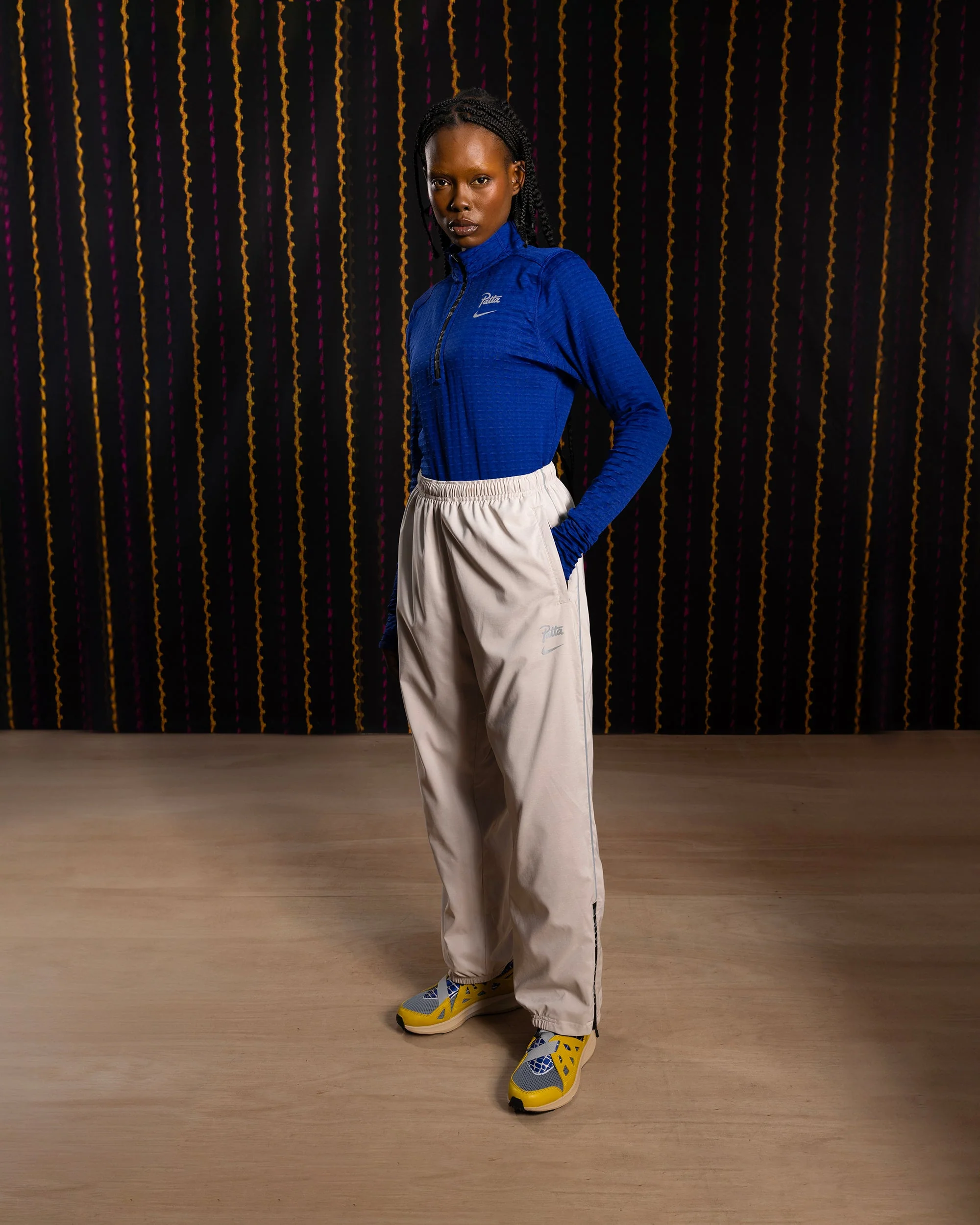 Nike x Patta Running Team Track Pants (Sanddrift/Cream II) - Image 3
