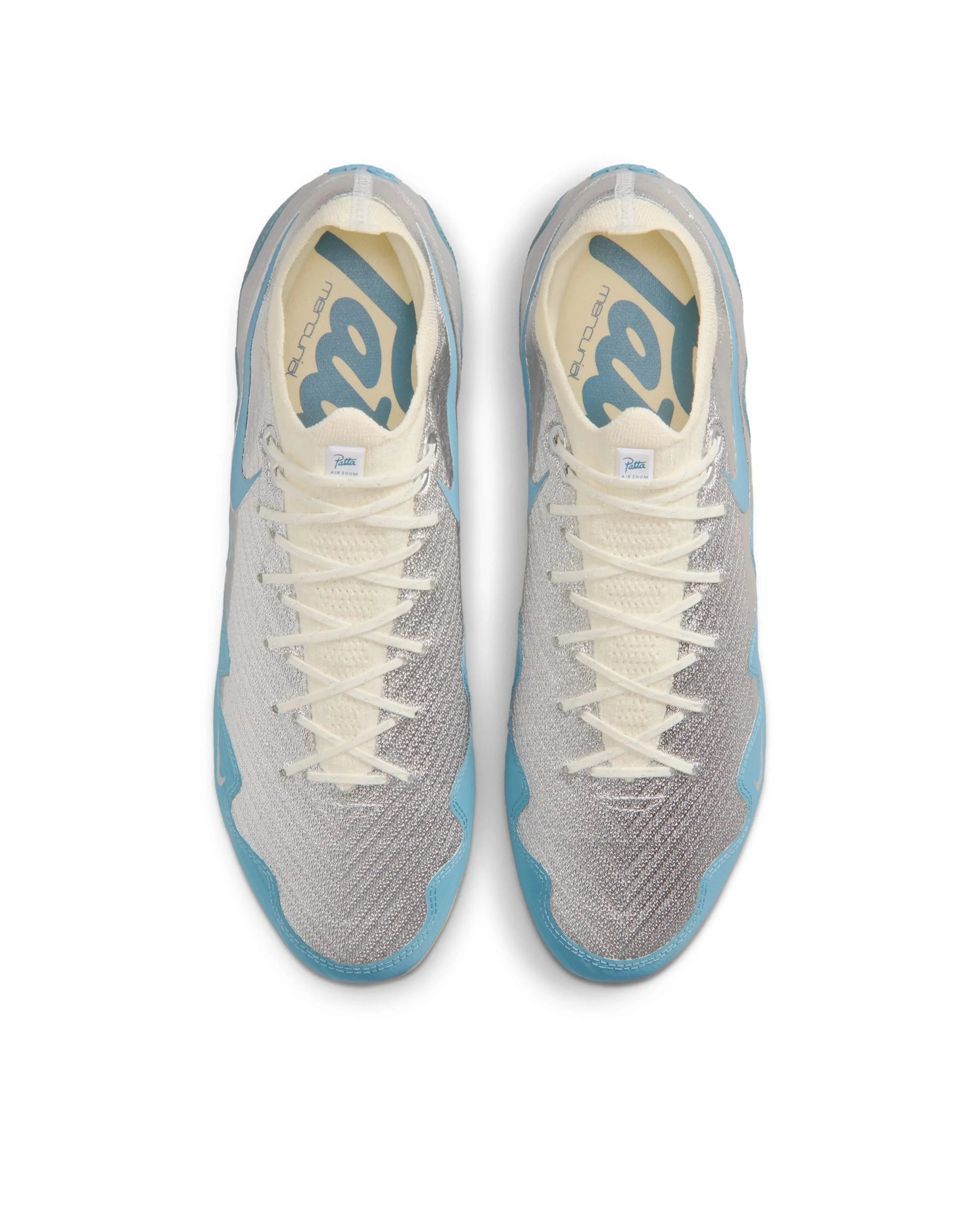 Patta x Nike Mercurial Vapor 16 Elite (Chrome/Noise Aqua-White) - Image 3
