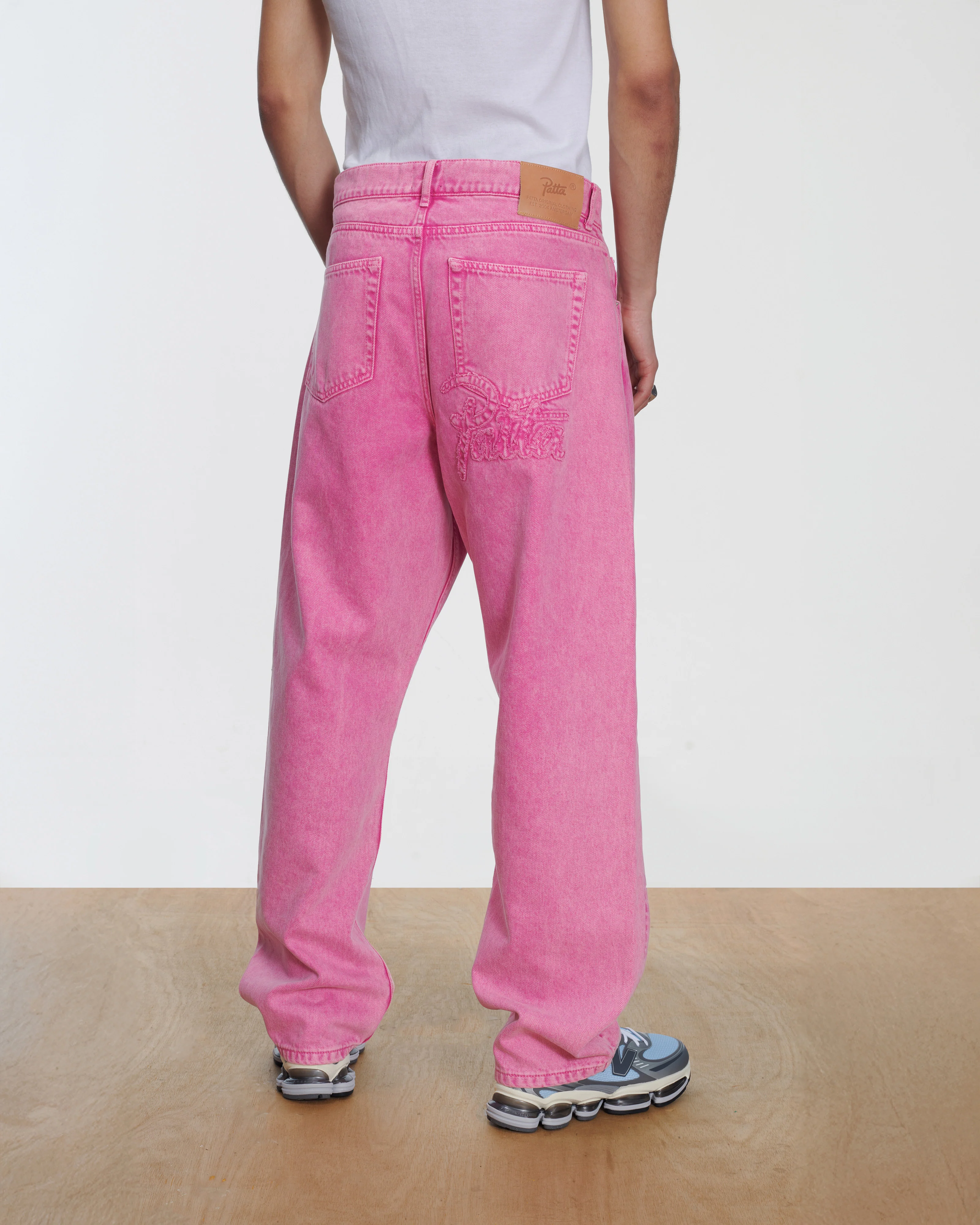 Patta Acid Wash Fuchsia Purple Denim Pants (Fuchsia Purple) - Image 5