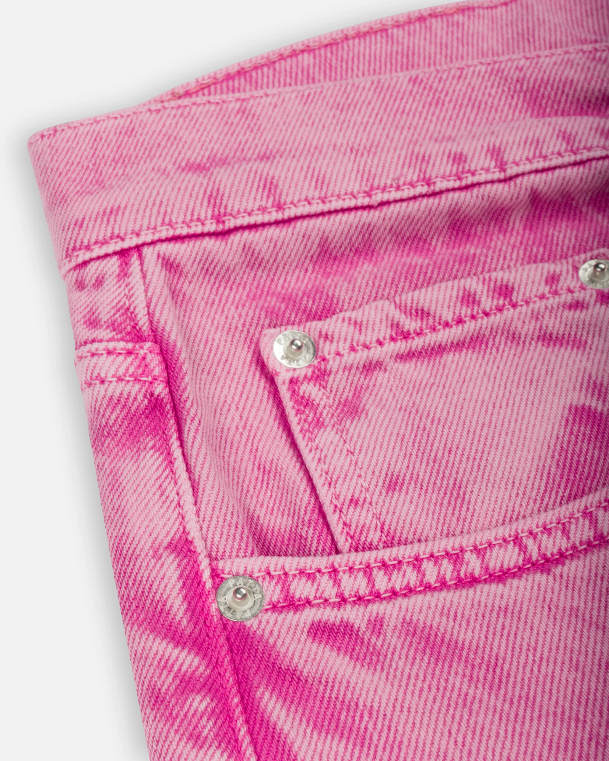 Patta Acid Wash Fuchsia Purple Denim Pants (Fuchsia Purple) - Image 6