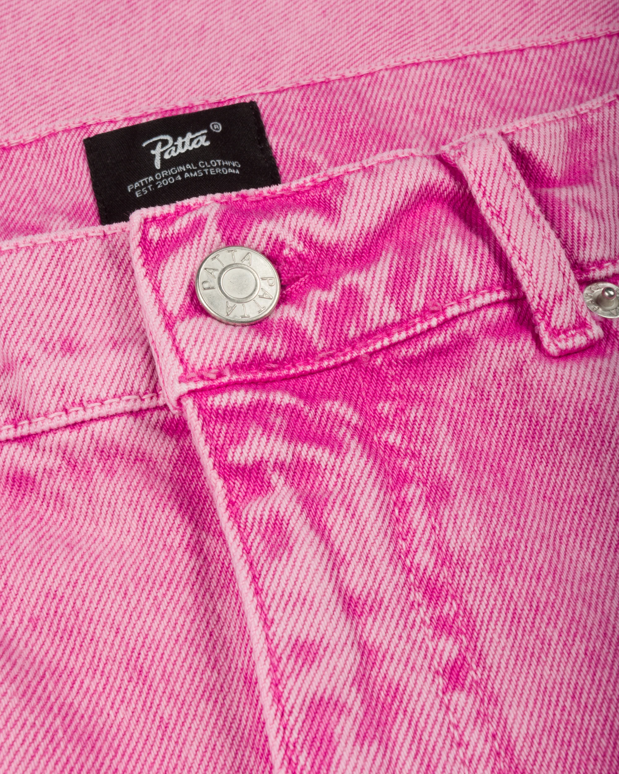 Patta Acid Wash Fuchsia Purple Denim Pants (Fuchsia Purple) - Image 8