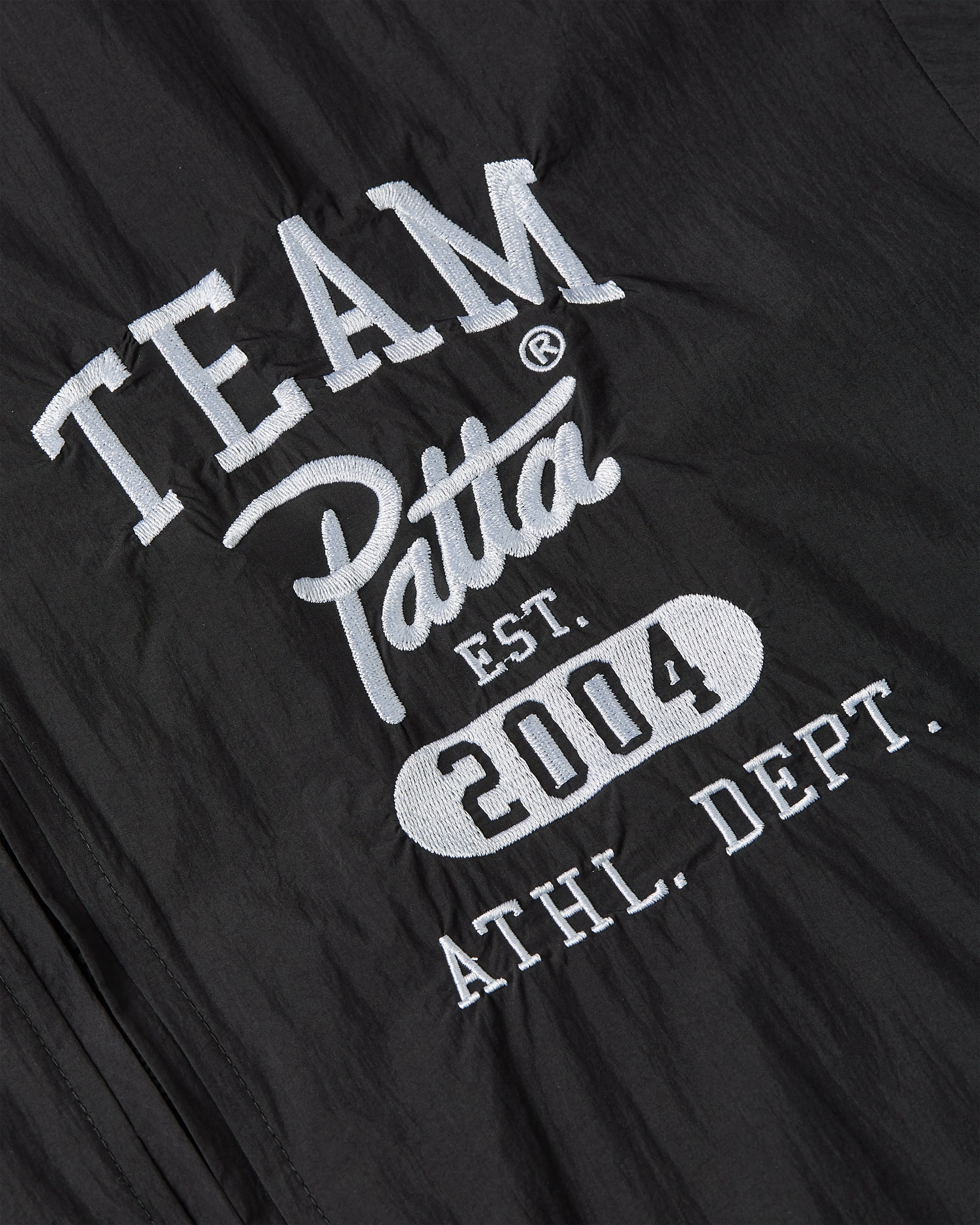 Patta Athletic Nylon Track Jacket (Black) - Image 5