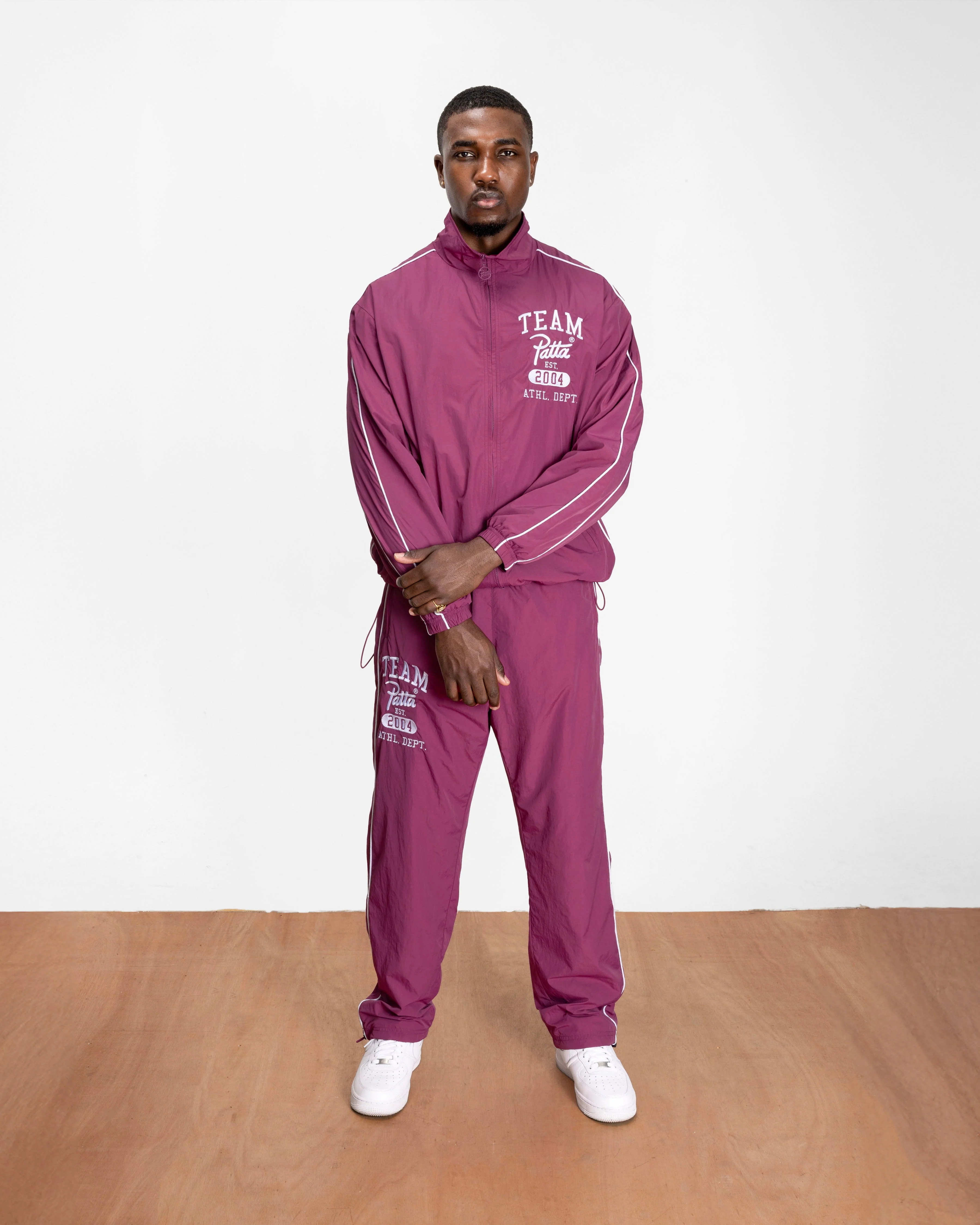 Patta Athletic Nylon Track Jacket (Boysenberry) - Image 4