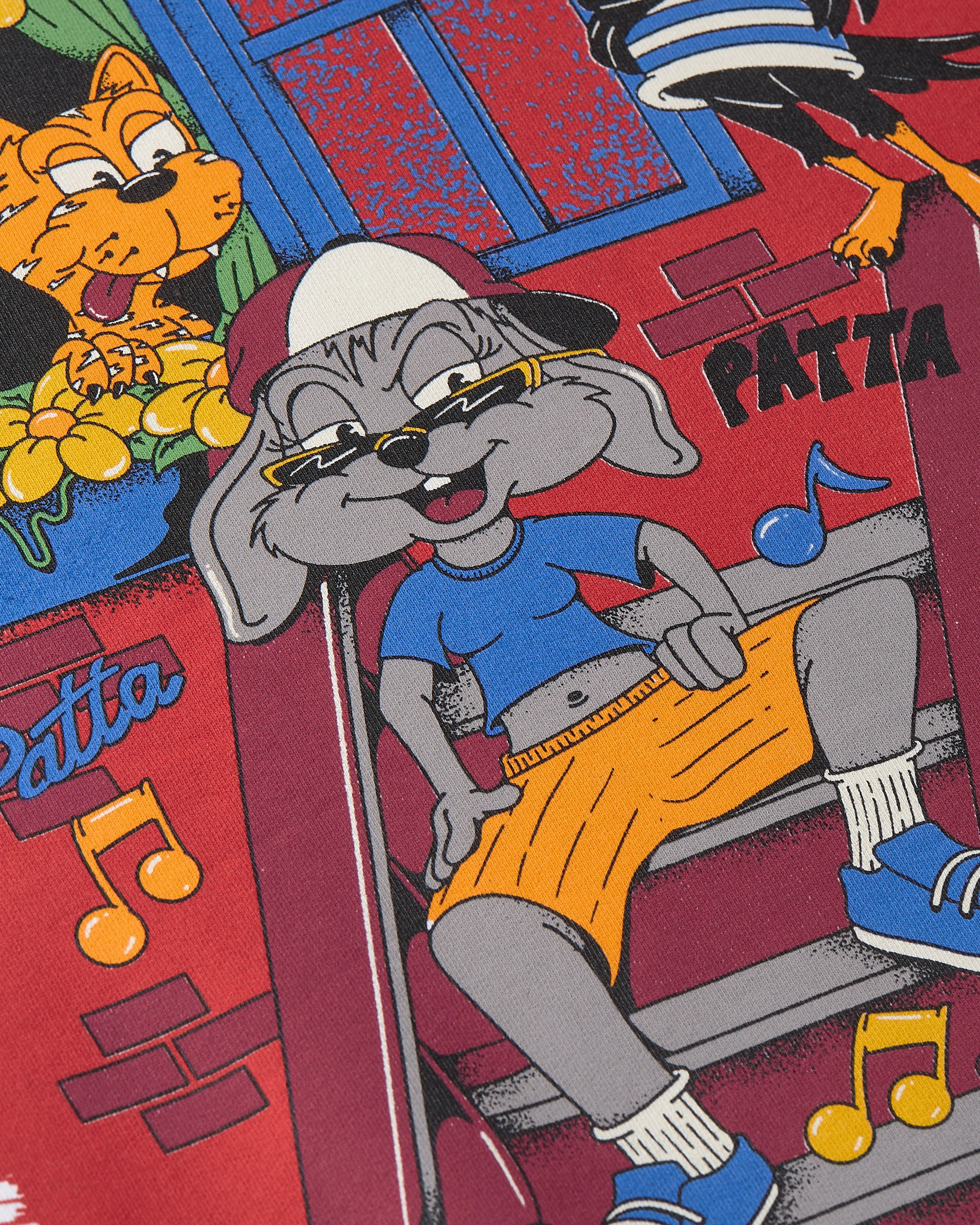 Patta Block Party Crewneck Sweater (Light Grey Melange) - Image 3
