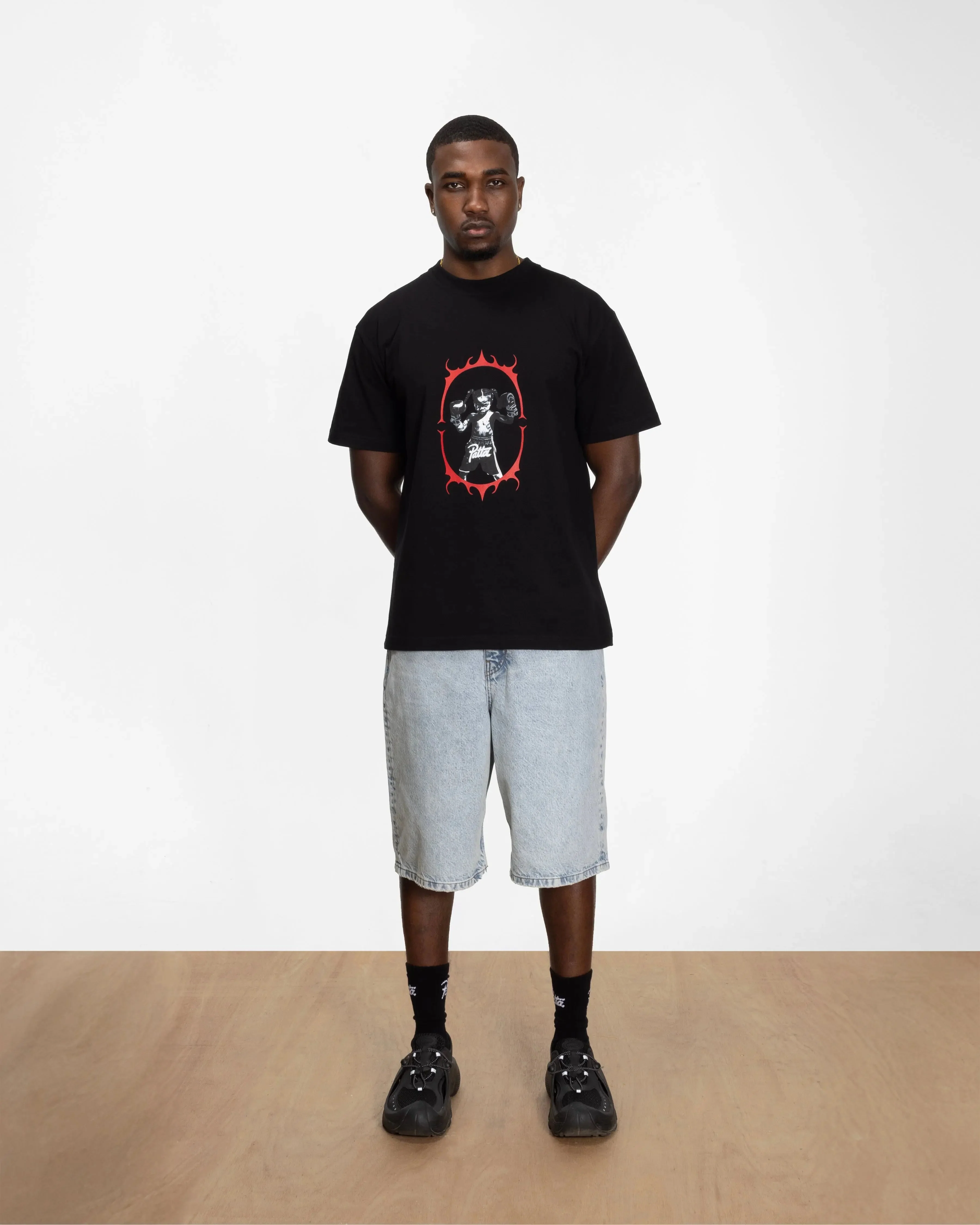 Patta Boxing T-Shirt (Black) - Image 5