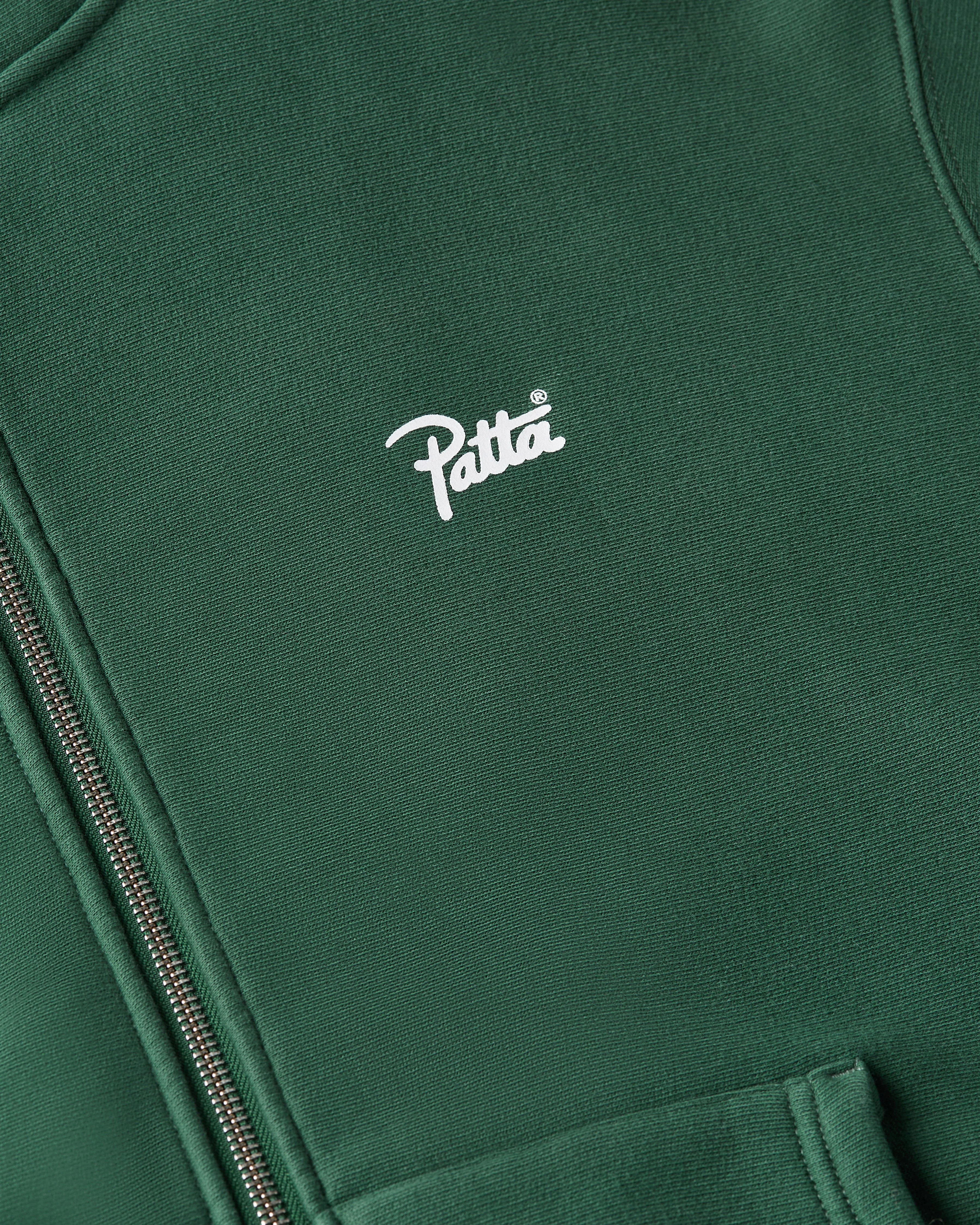 Patta Classic Zip Up Hooded Sweater (Bistro Green) - Image 3