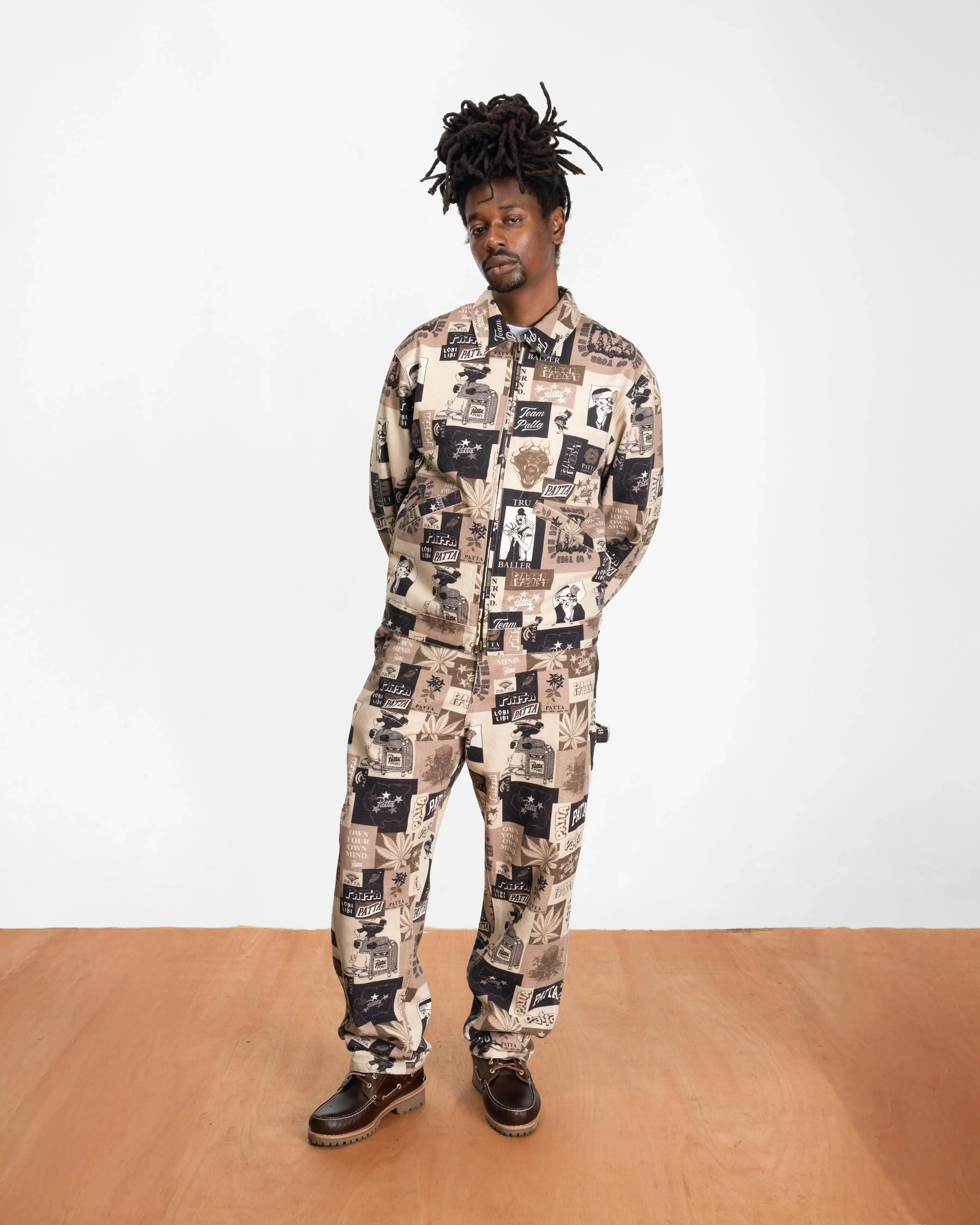 Patta Collage Canvas Pants (Multi) - Image 3
