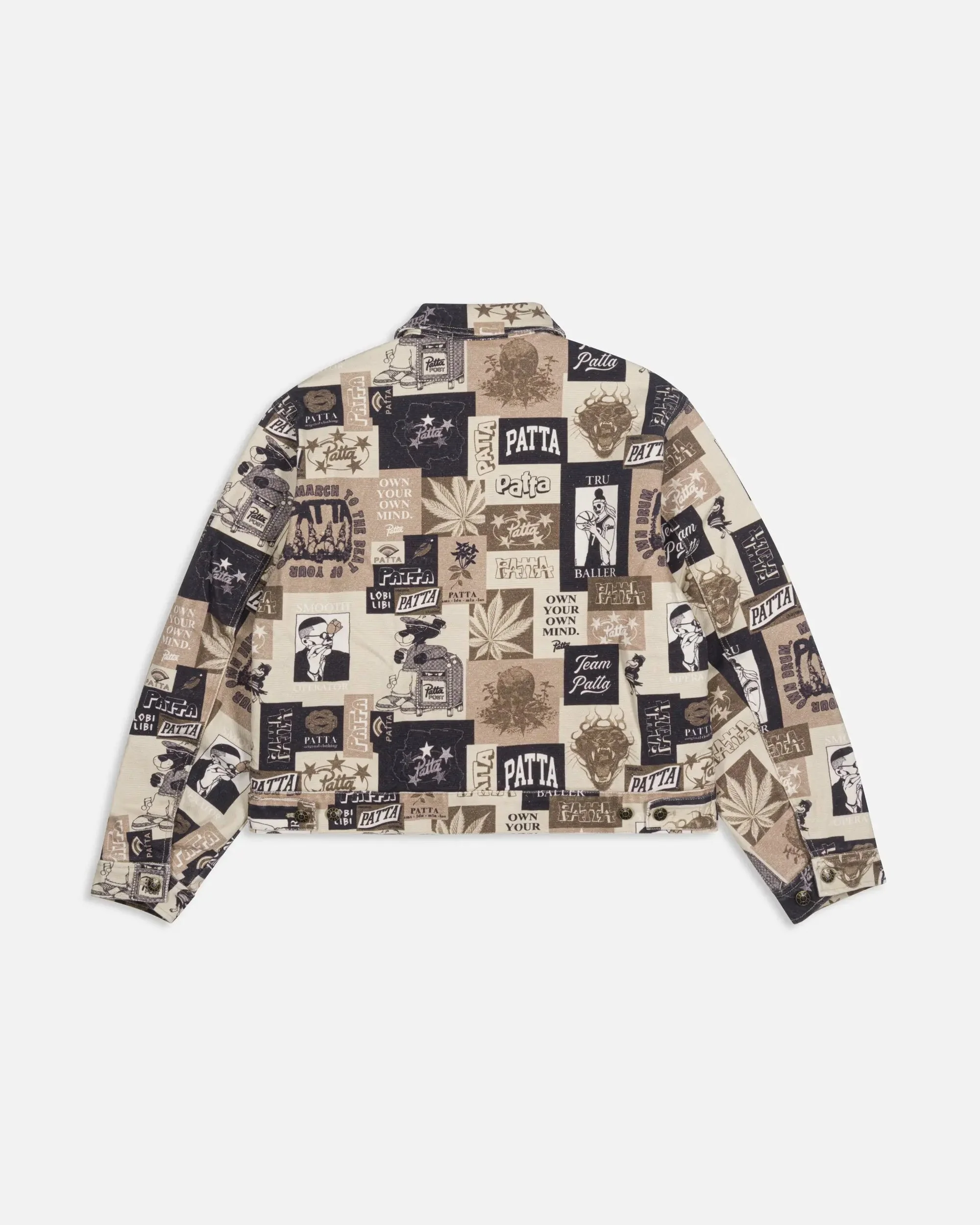 Patta Collage Insulated Canvas Jacket (Multi) - Image 3