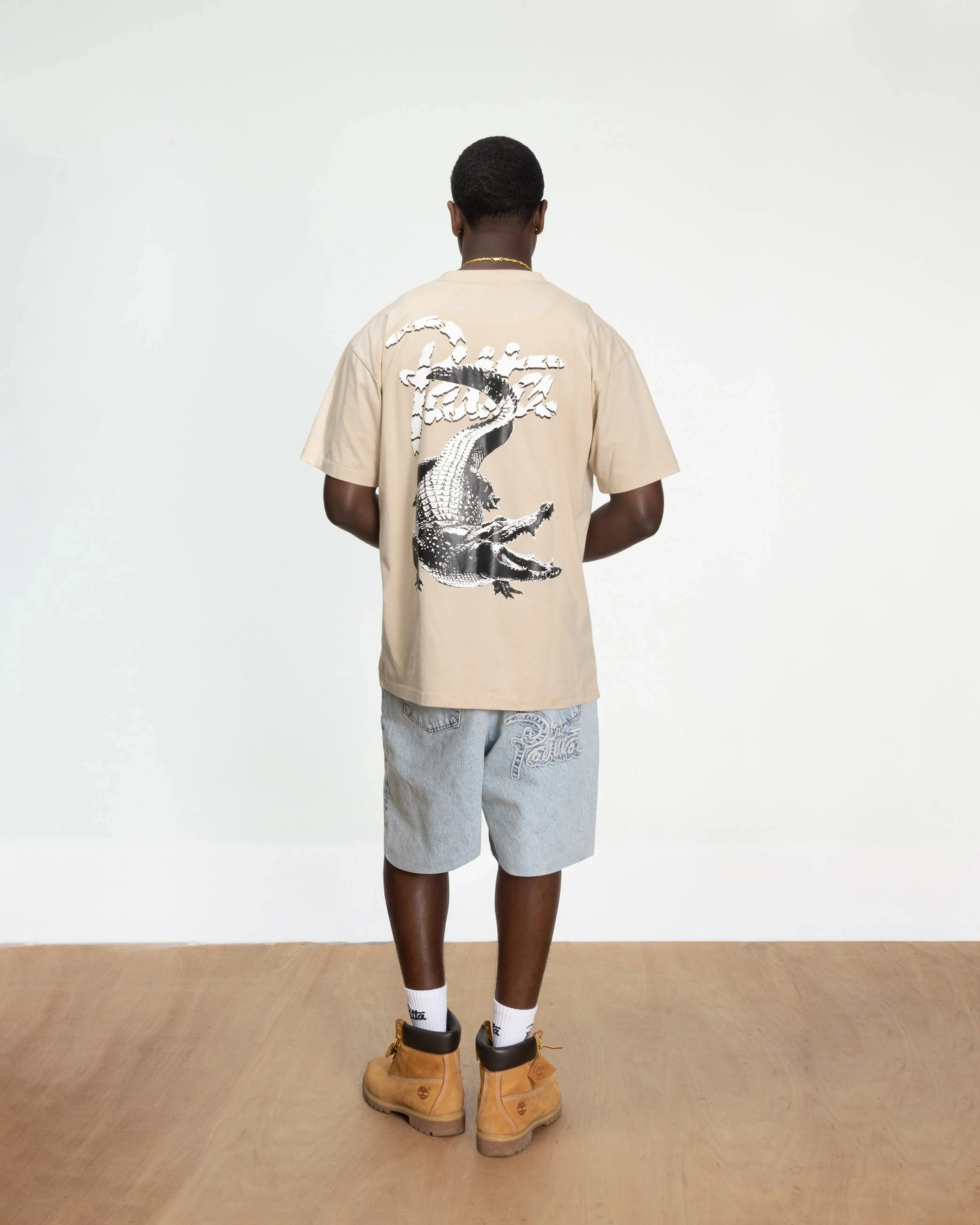 Patta Croco T-shirt (Oatmeal) - Image 8