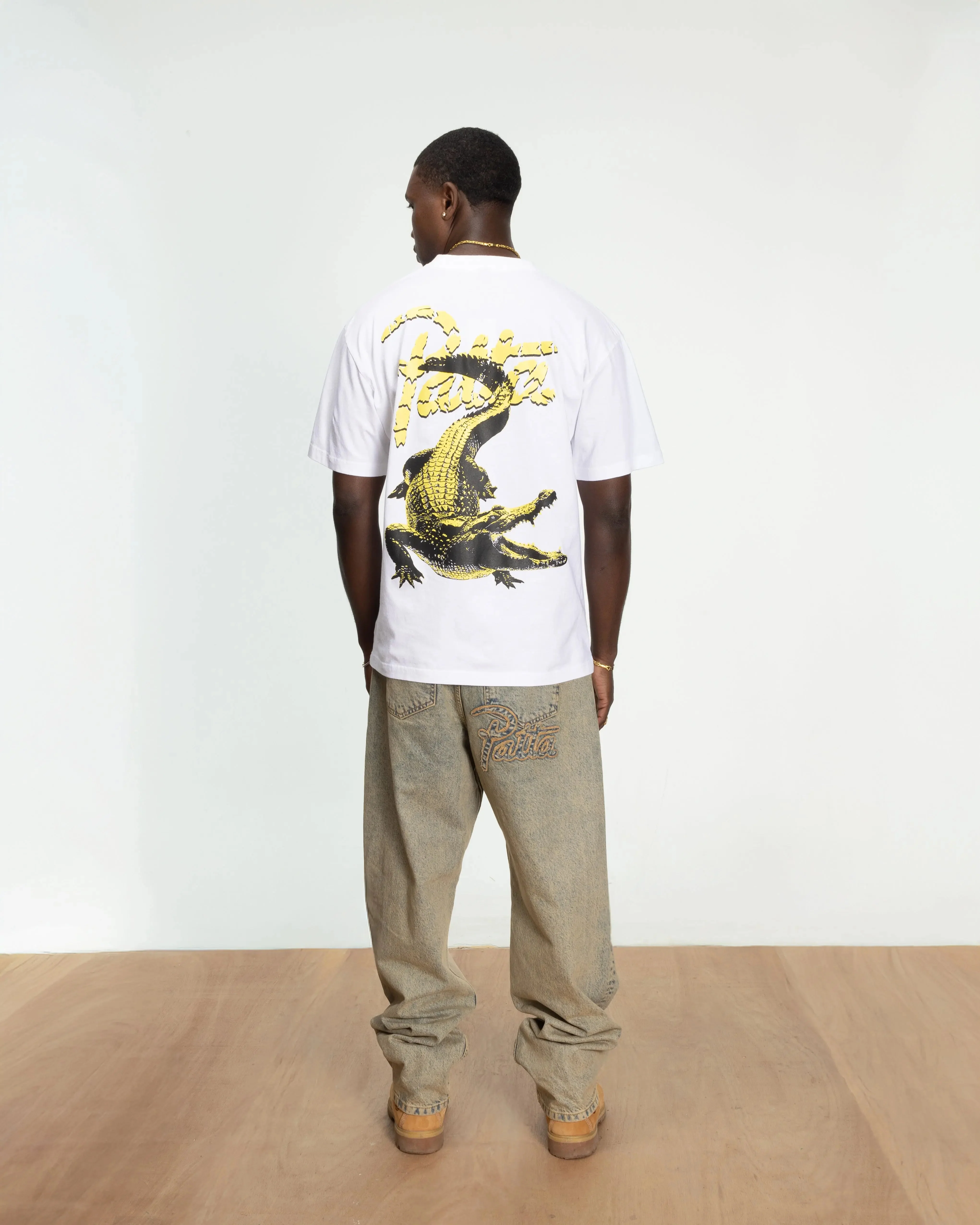 Patta Croco T-shirt (White) - Image 5