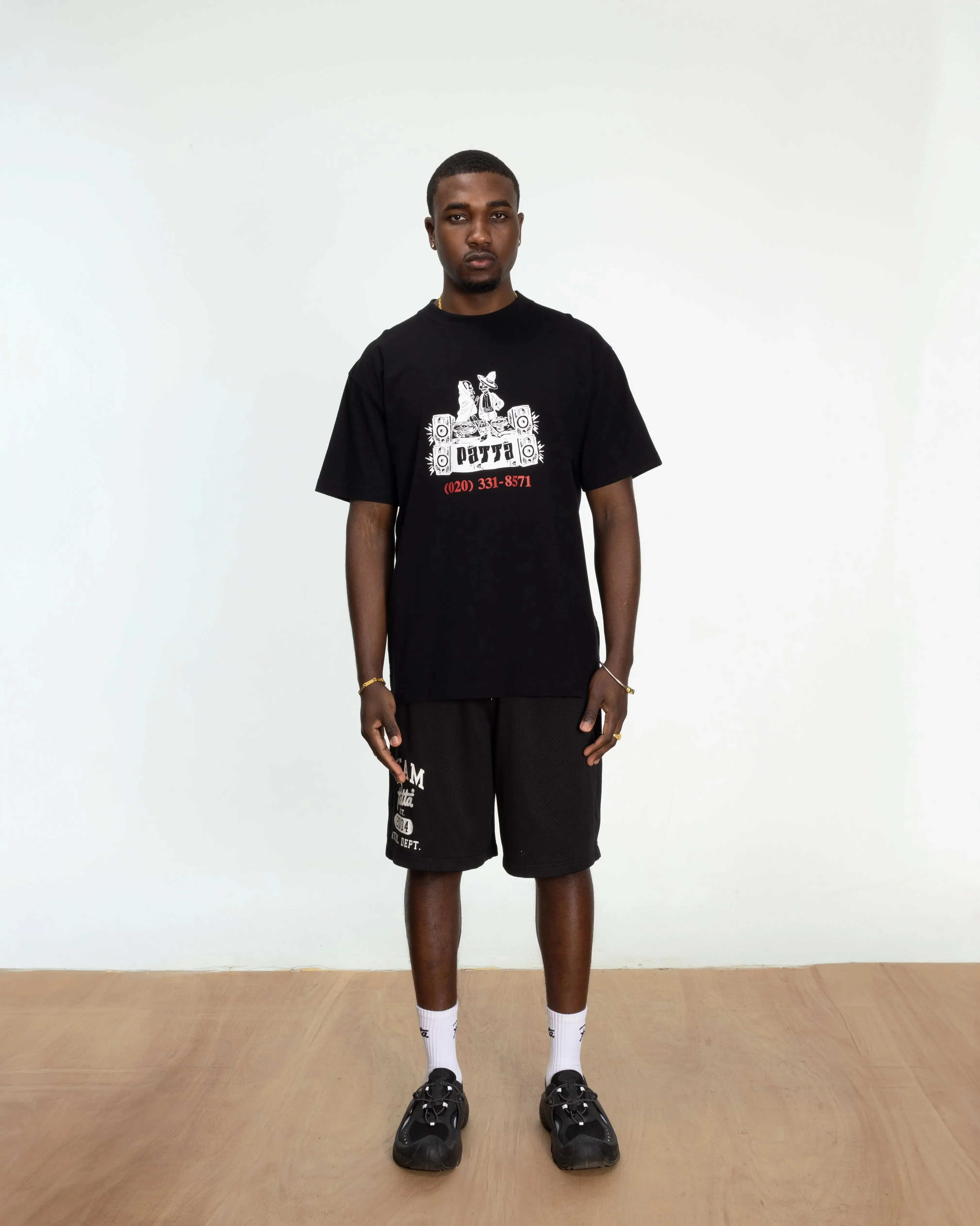 Patta DJ Skully T-Shirt (Black) - Image 5