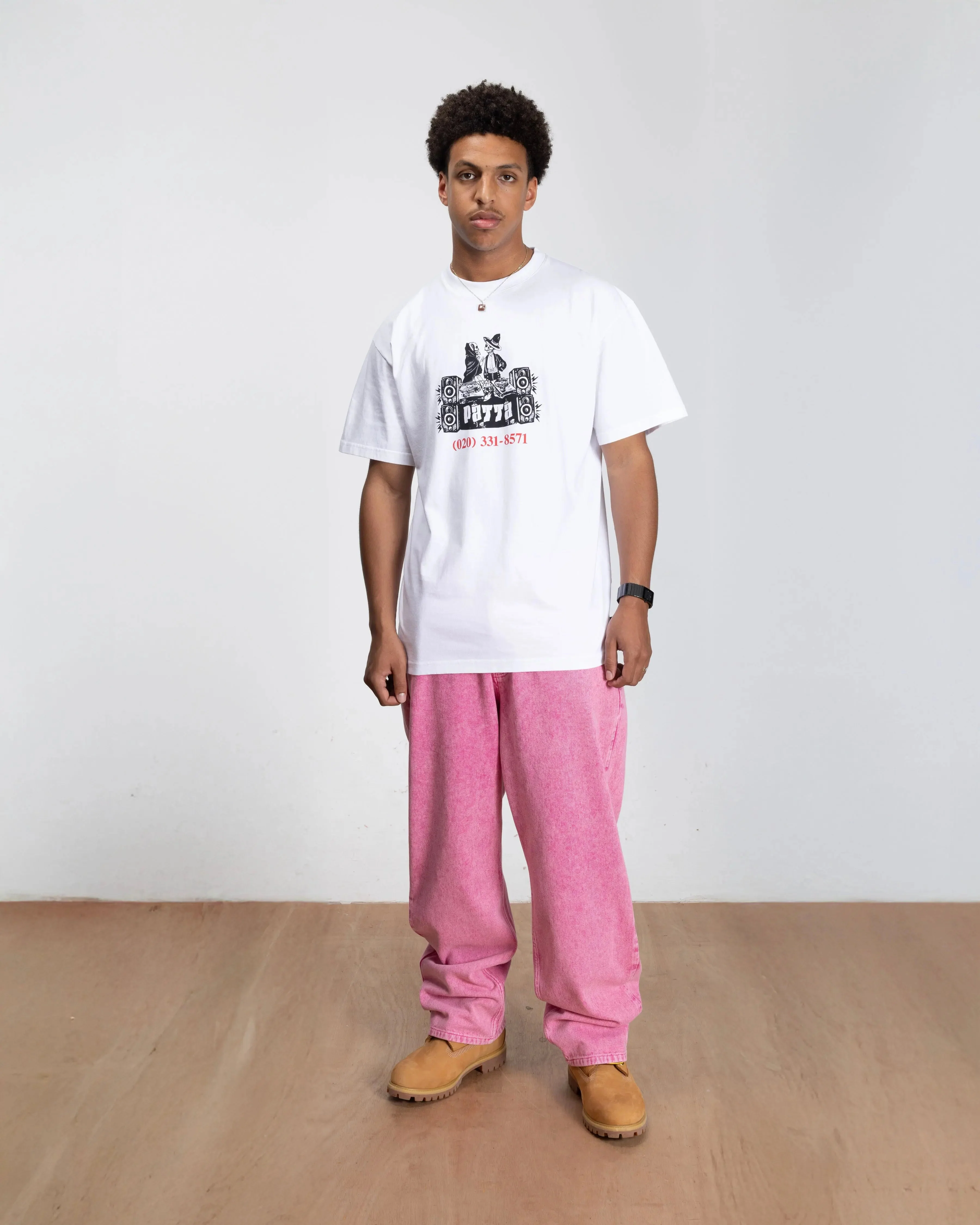 Patta DJ Skully T-Shirt (White) - Image 5