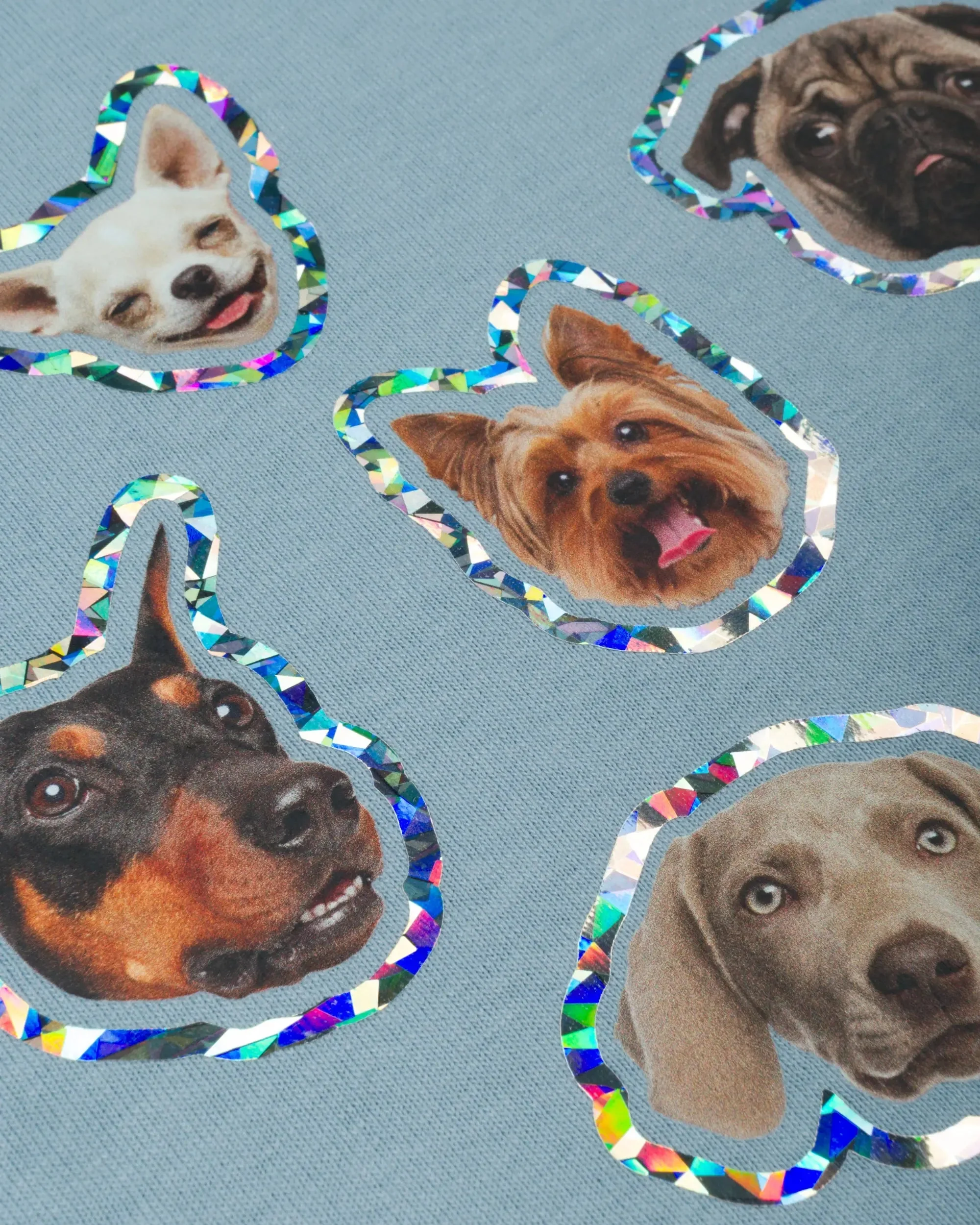 Patta Dogs T-Shirt (Dusty Blue) - Image 4