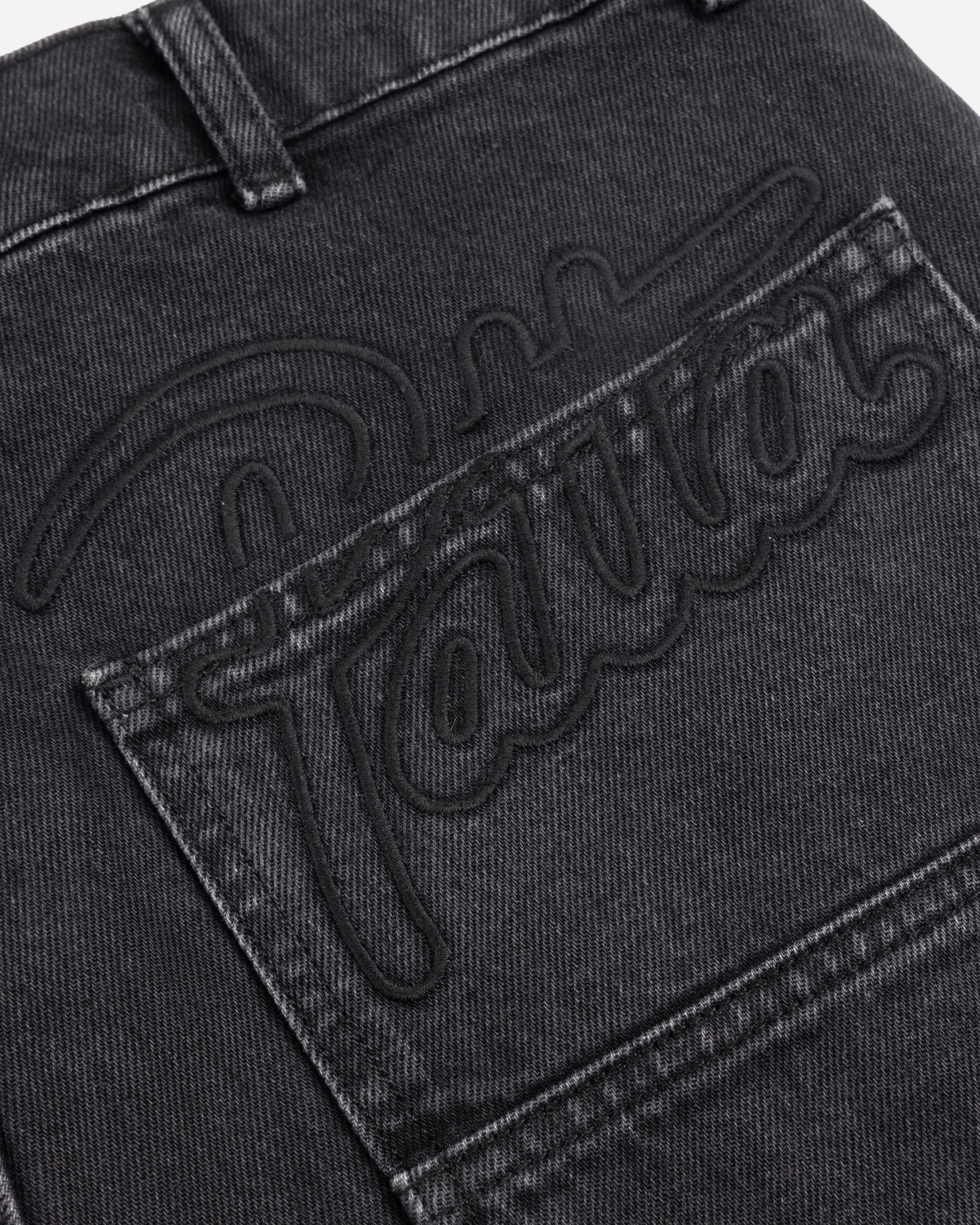 Patta Double Knee Denim Pants (Black Denim) - Image 5