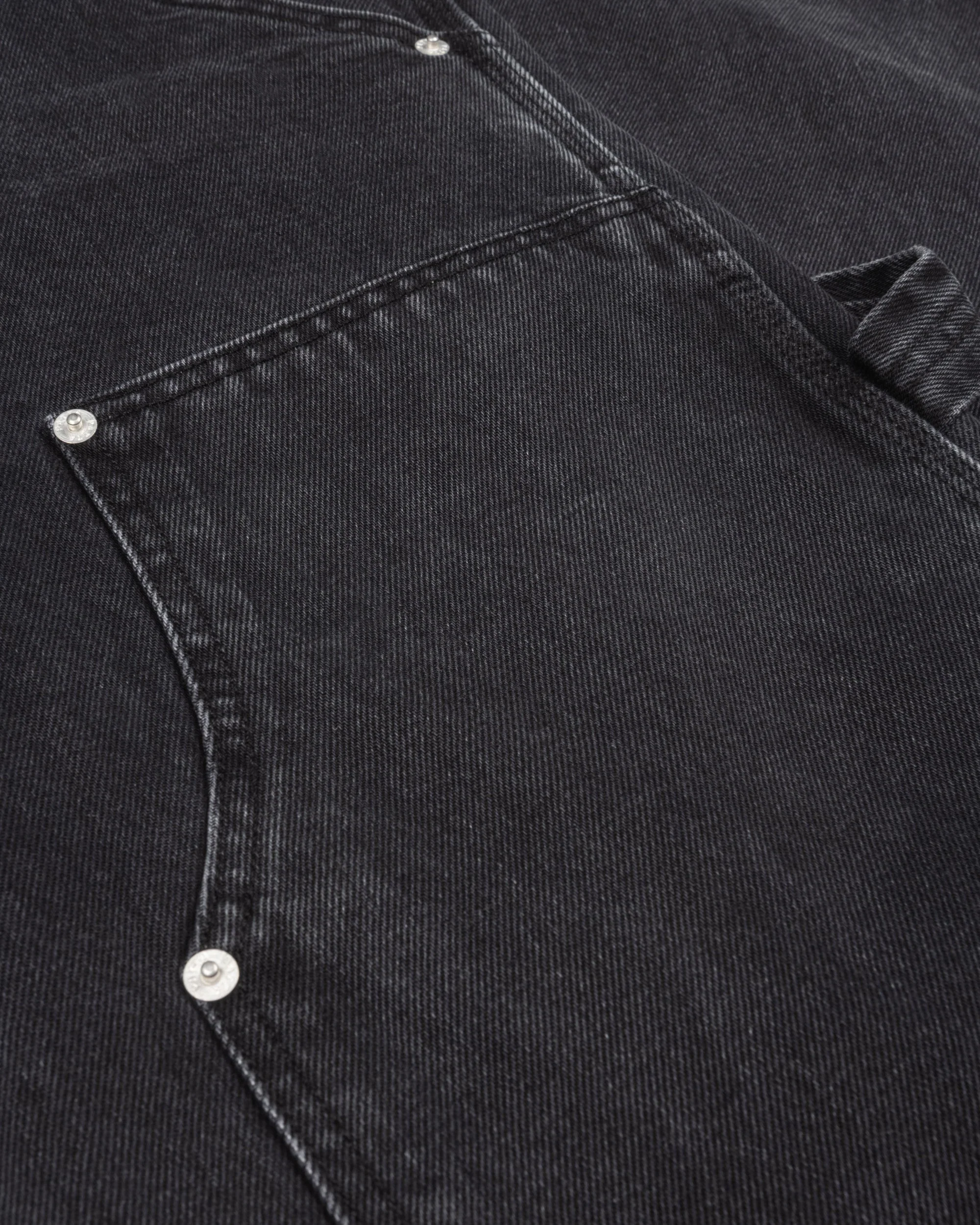 Patta Double Knee Denim Pants (Black Denim) - Image 7