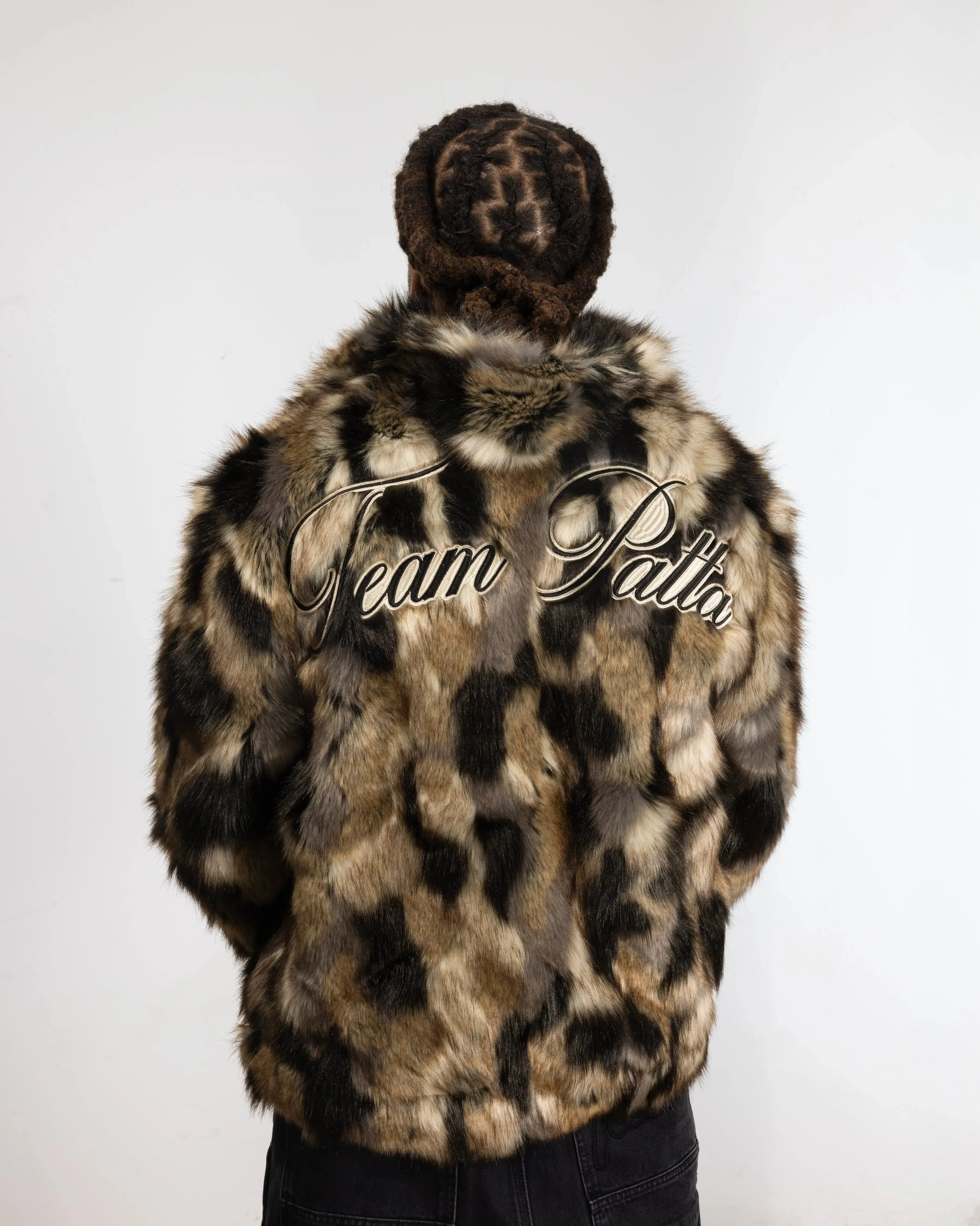 Patta Faux Fur Patchwork Jacket (Multi) - Image 7