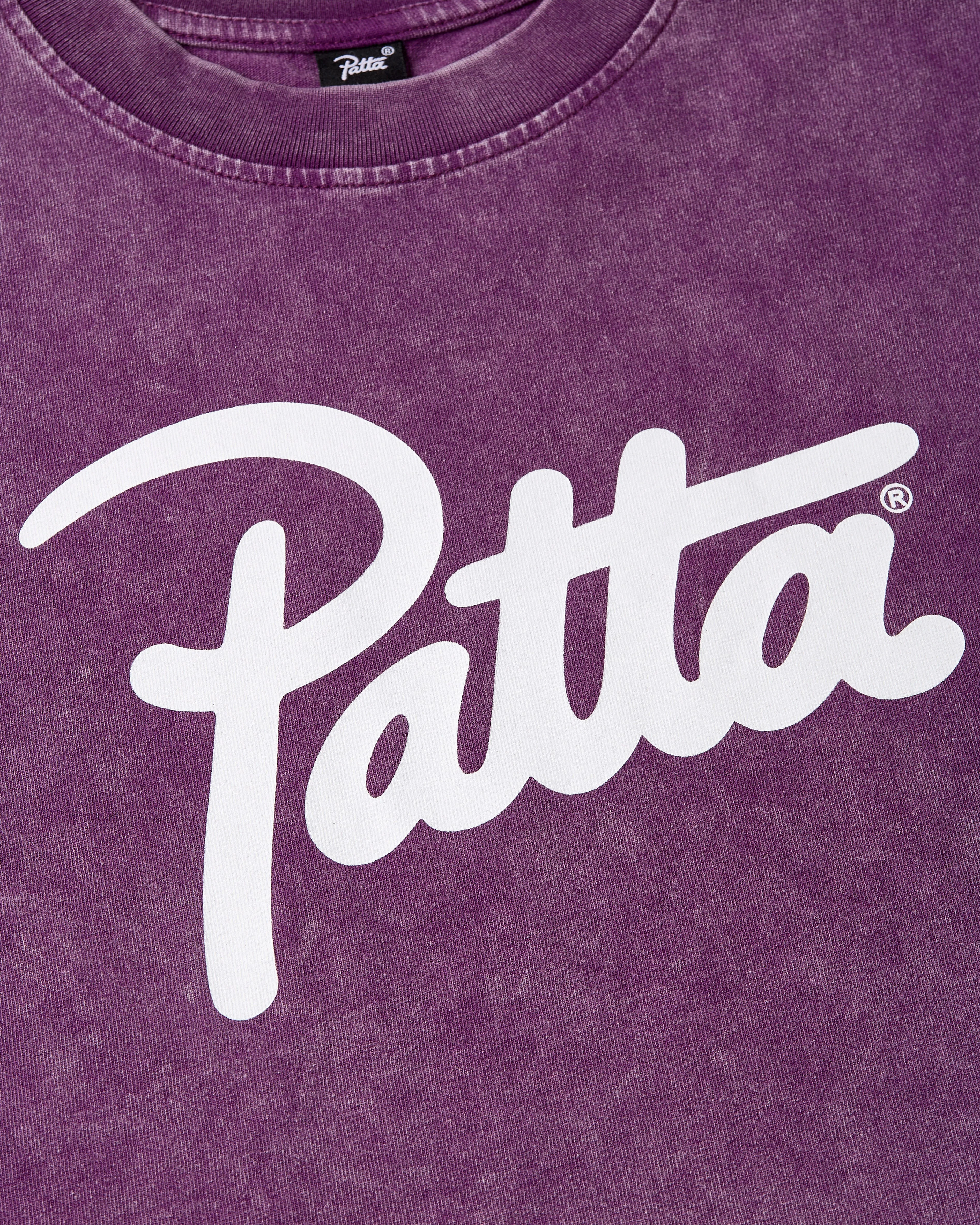 Patta Femme Acid Wash Baby T-Shirt (Dark Purple ) - Image 5