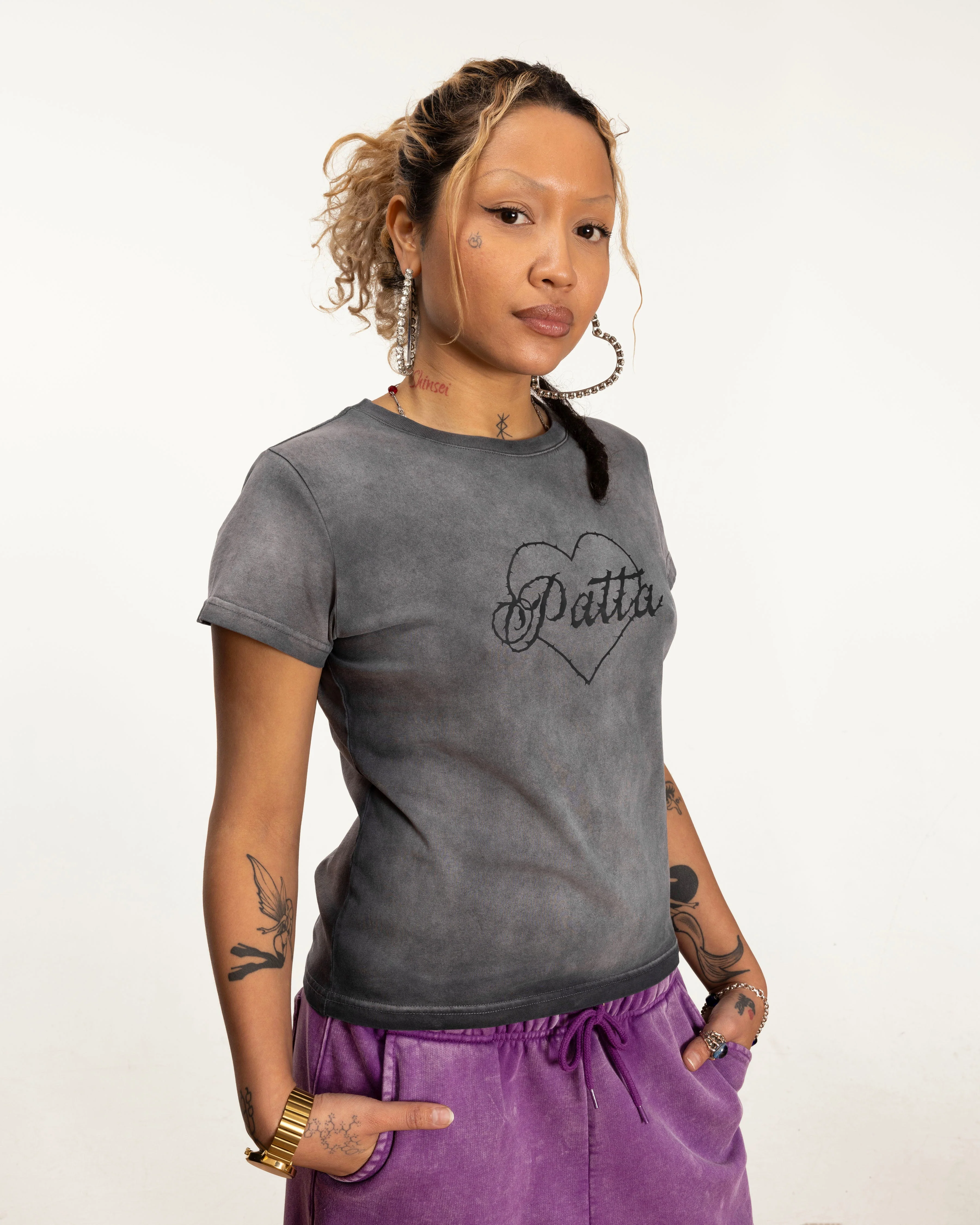 Patta Femme Spray Soft T-Shirt (Nimbus Cloud) - Image 3