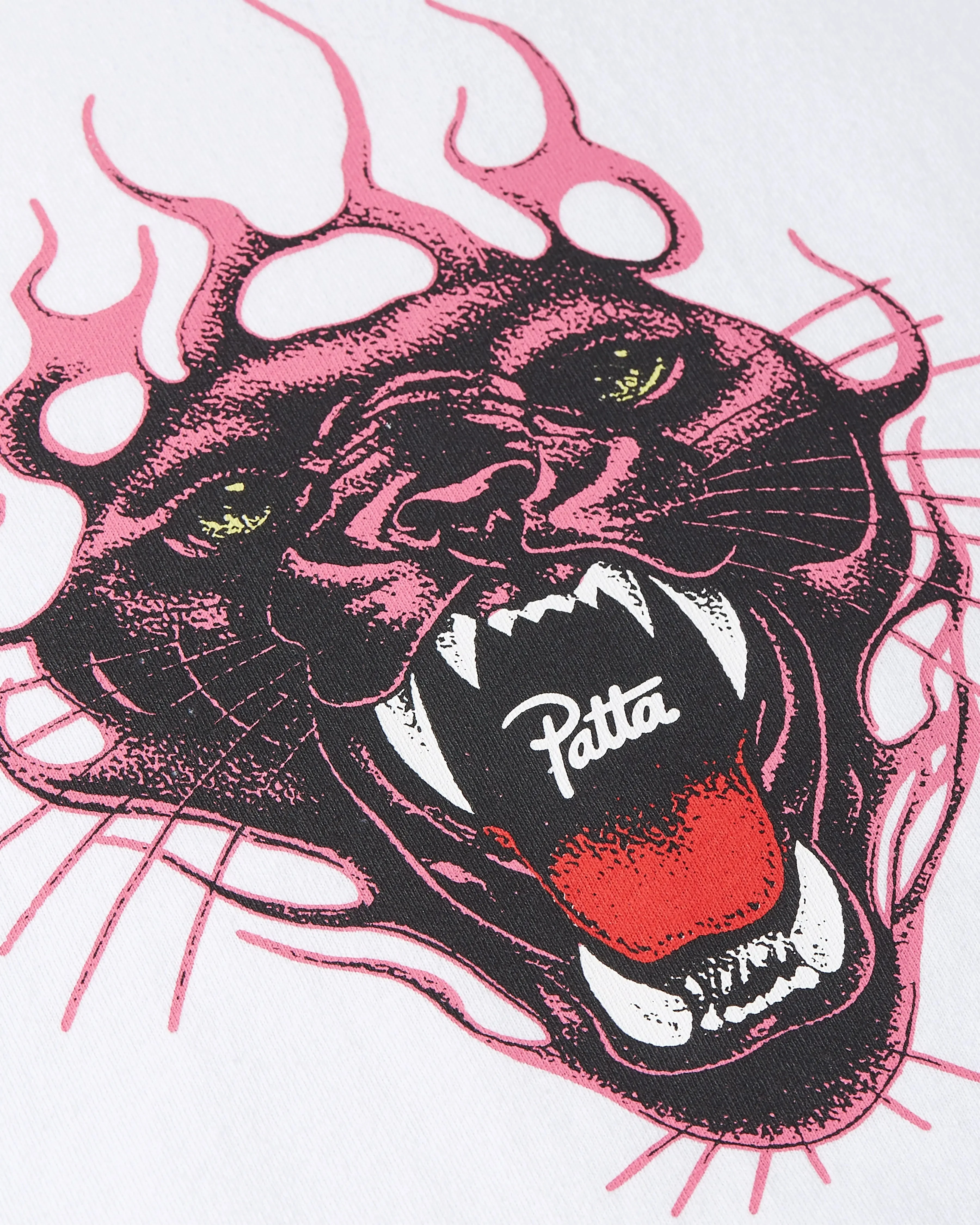 Patta Fire Panther T-Shirt (White) - Image 3