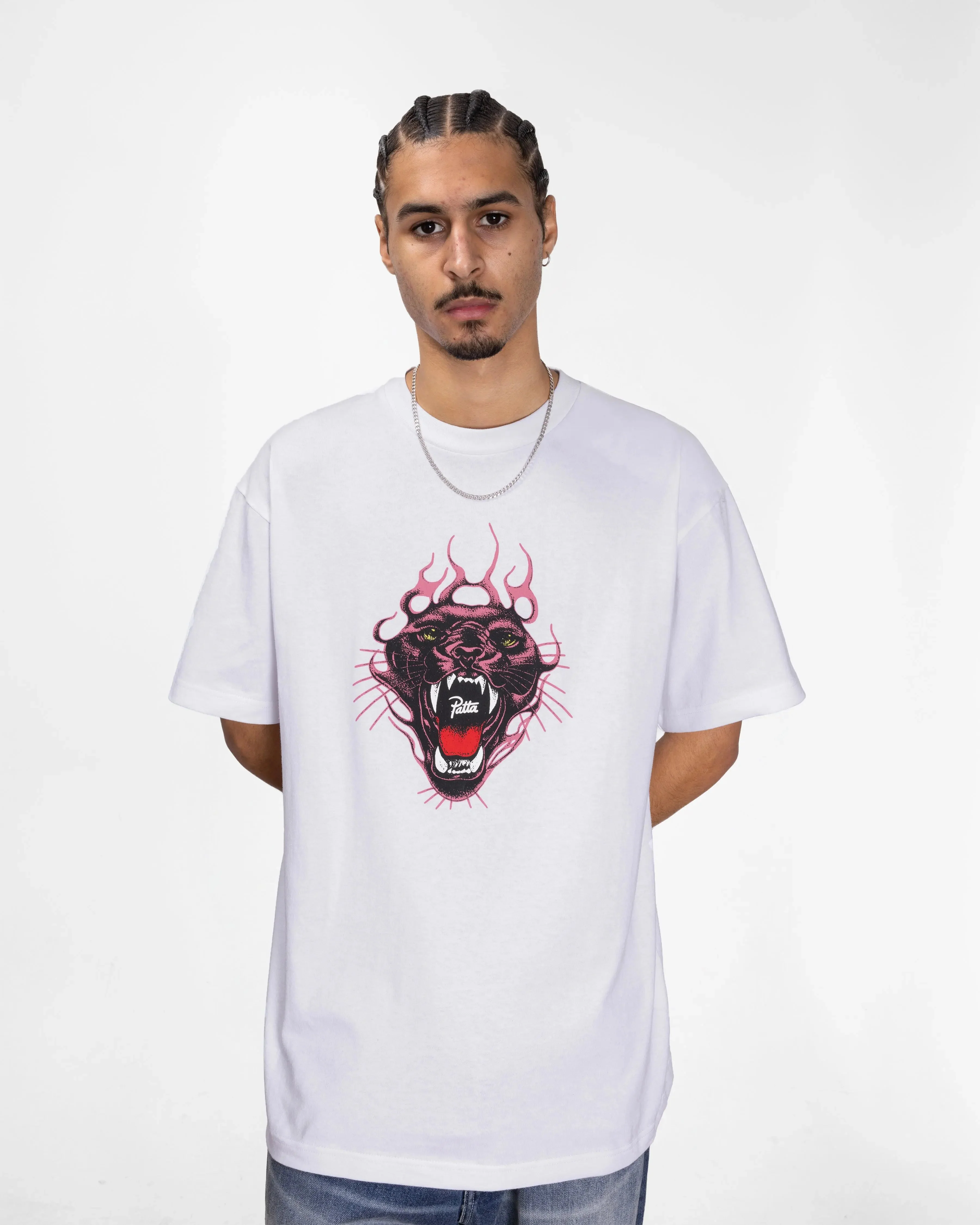Patta Fire Panther T-Shirt (White) - Image 4
