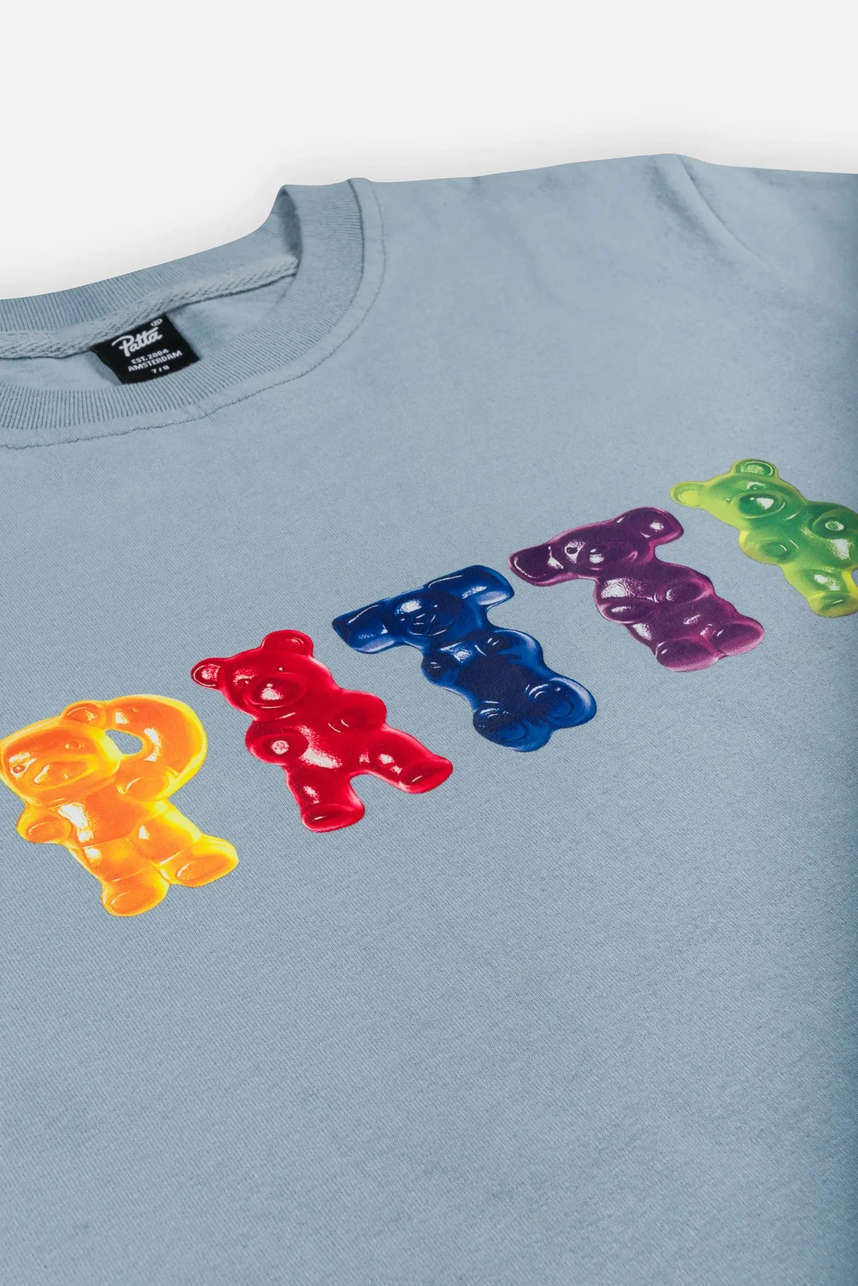 Patta Gummi Kids T-Shirt (Dusty Blue) - Image 4