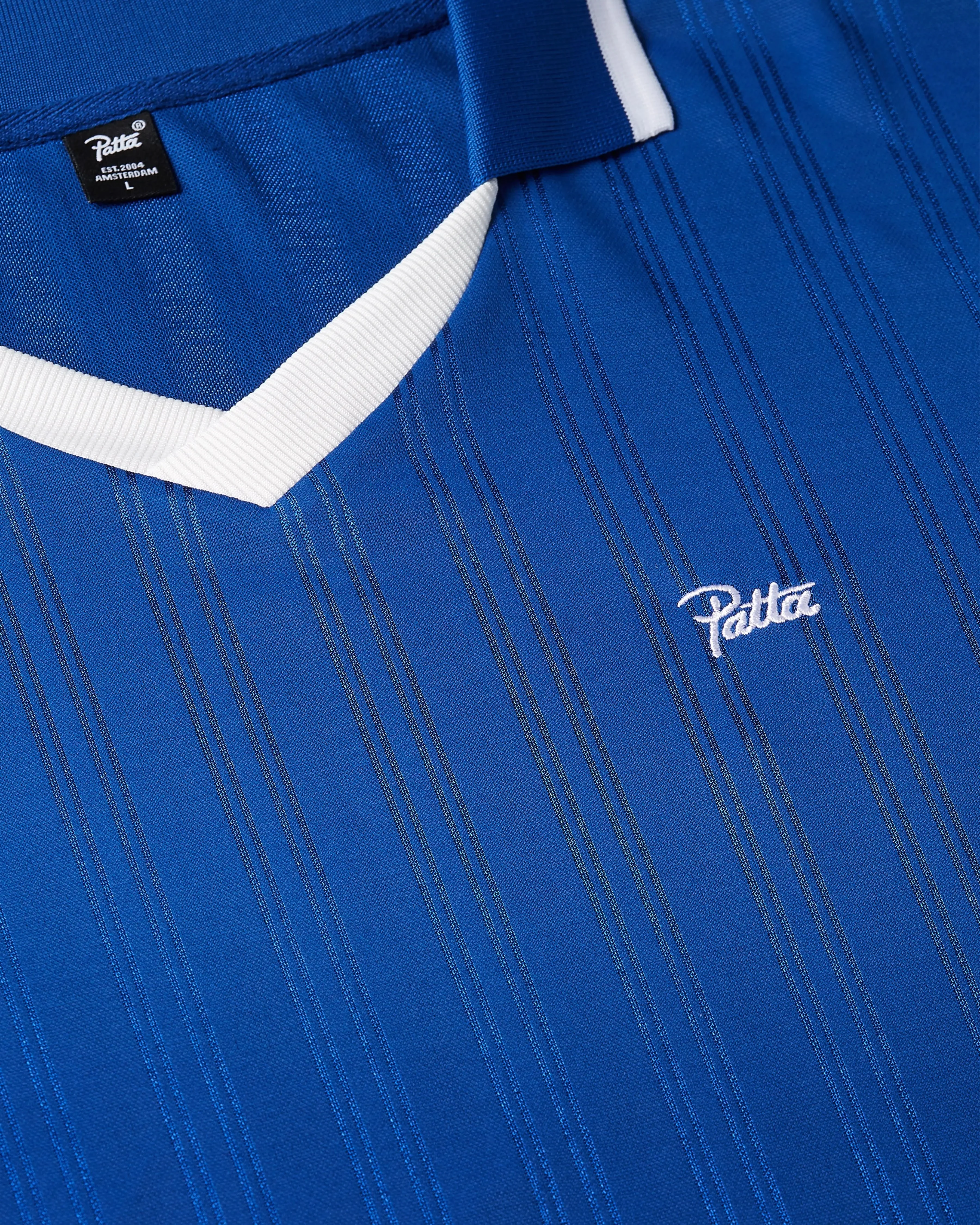 Patta Jacquard Striped Long Sleeve Jersey (Monaco Blue ) - Image 7