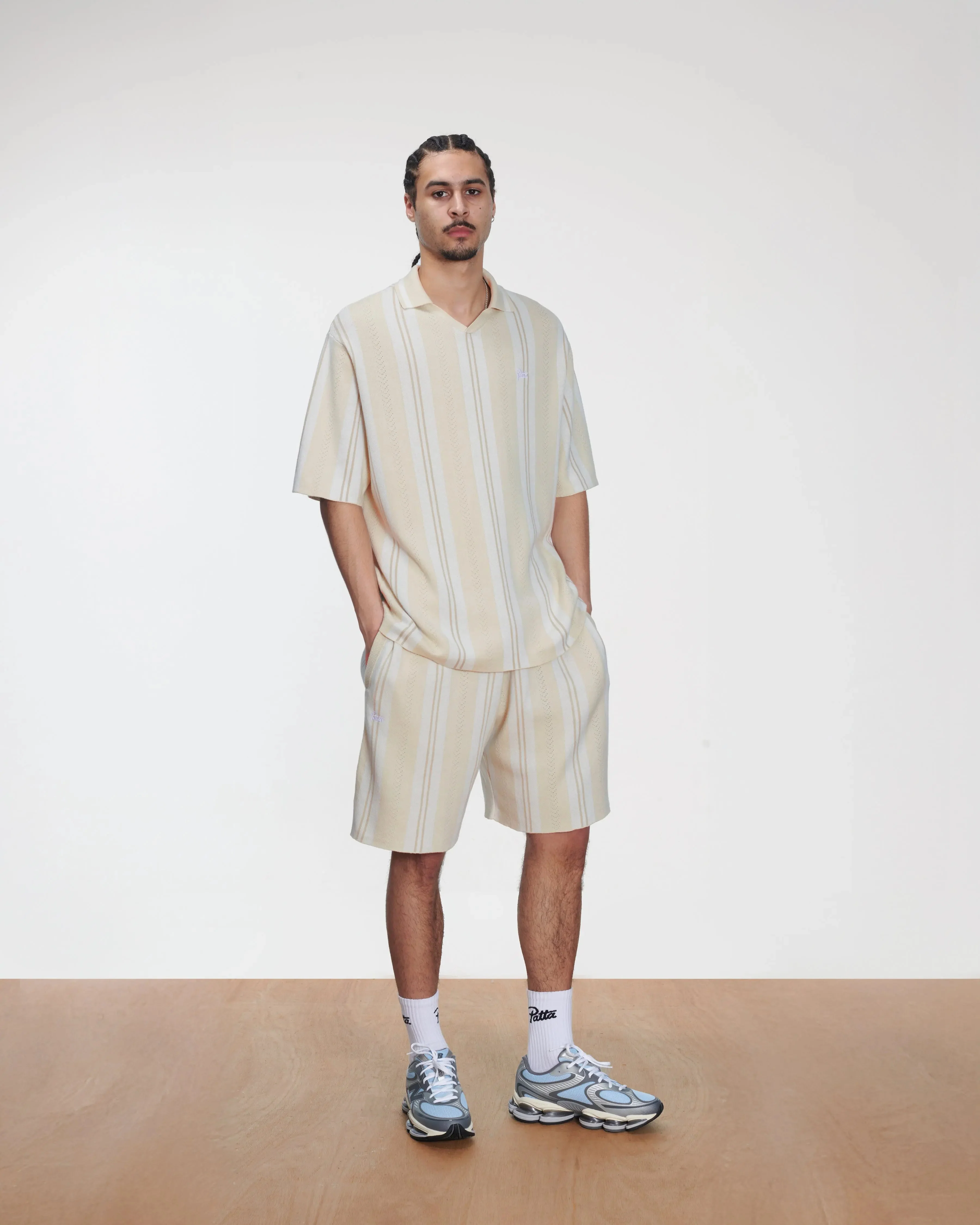 Patta Knitted Football Shirt (Oatmeal) - Image 4