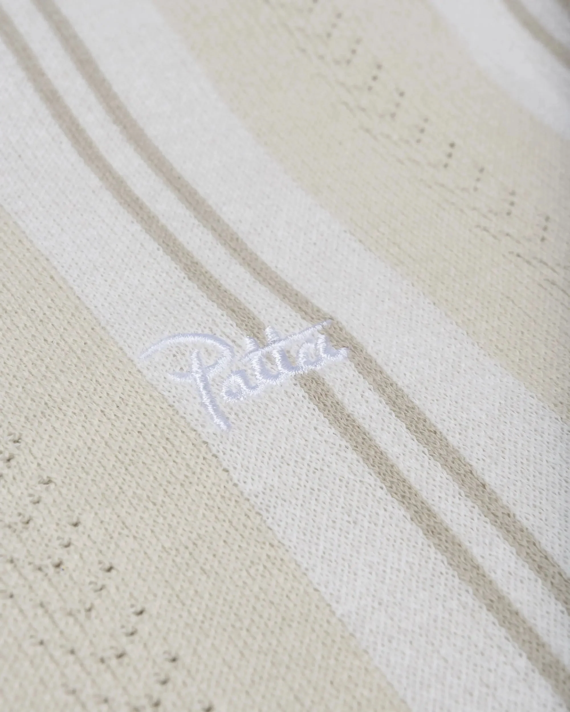 Patta Knitted Football Shirt (Oatmeal) - Image 6