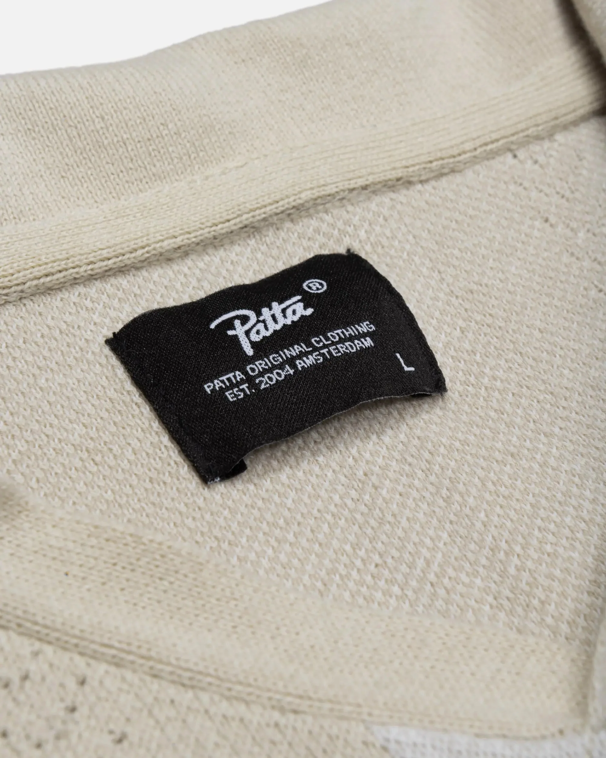 Patta Knitted Football Shirt (Oatmeal) - Image 7