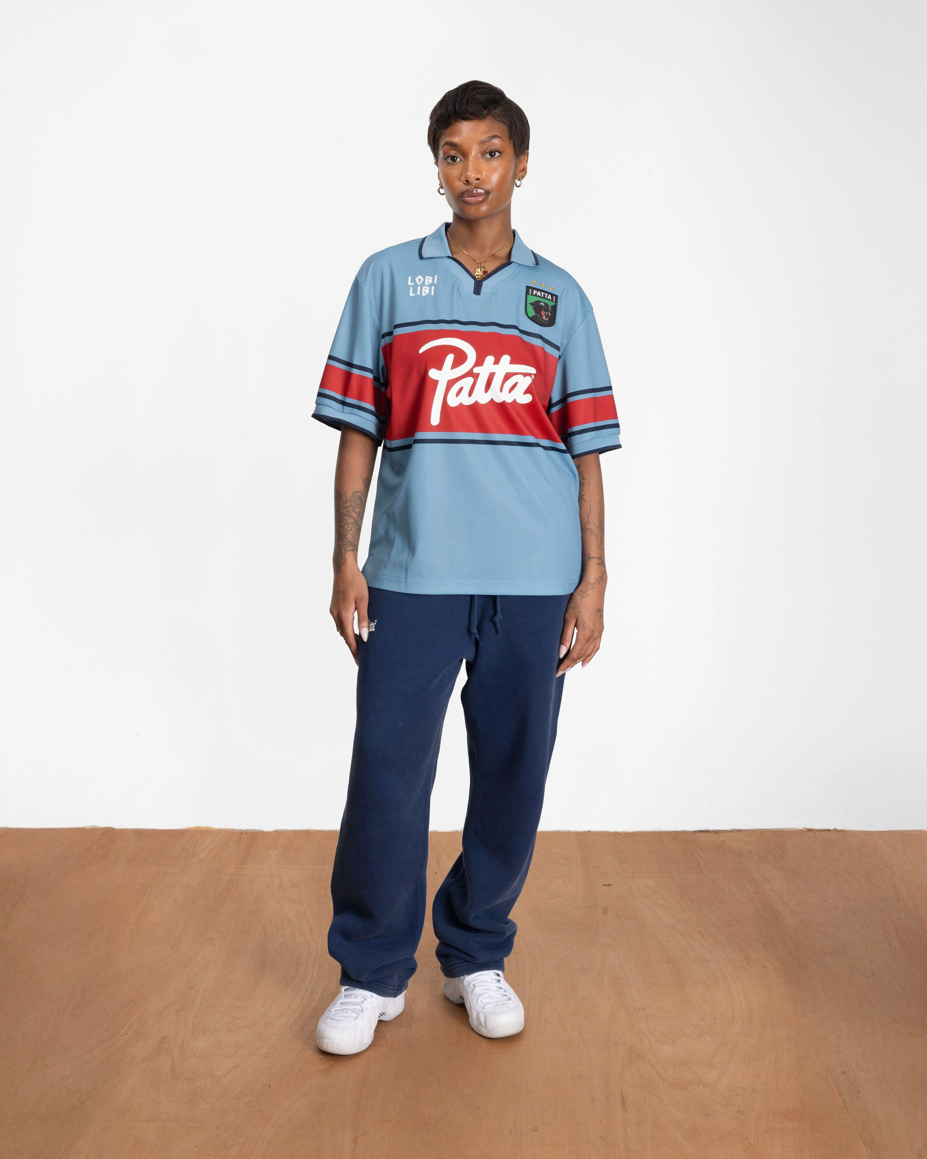 Patta Legacy Football Jersey (Faded Denim) - Image 3