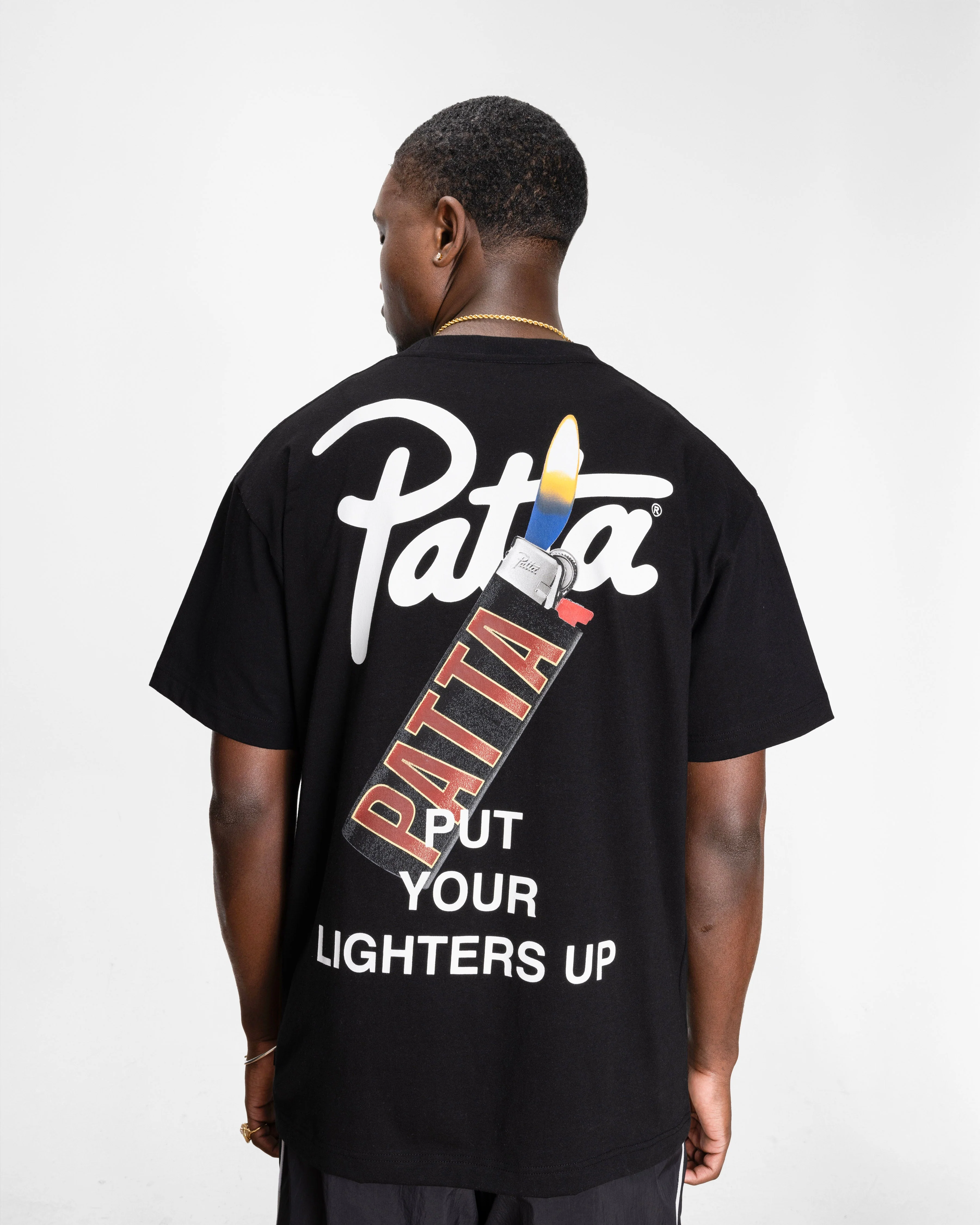 Patta Lighters T-Shirt (Black) - Image 4