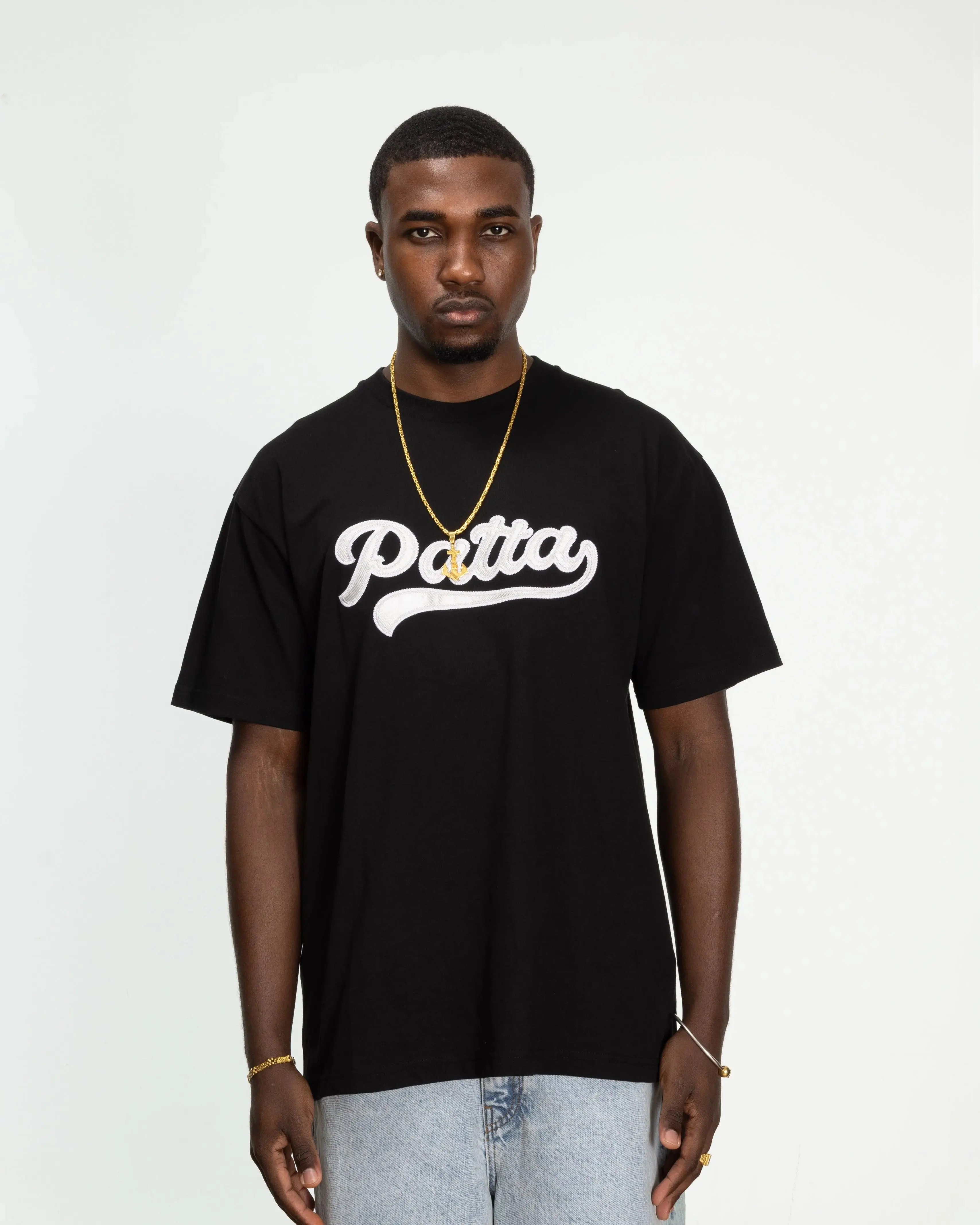 Patta Logo Tail T-Shirt (Black) - Image 3