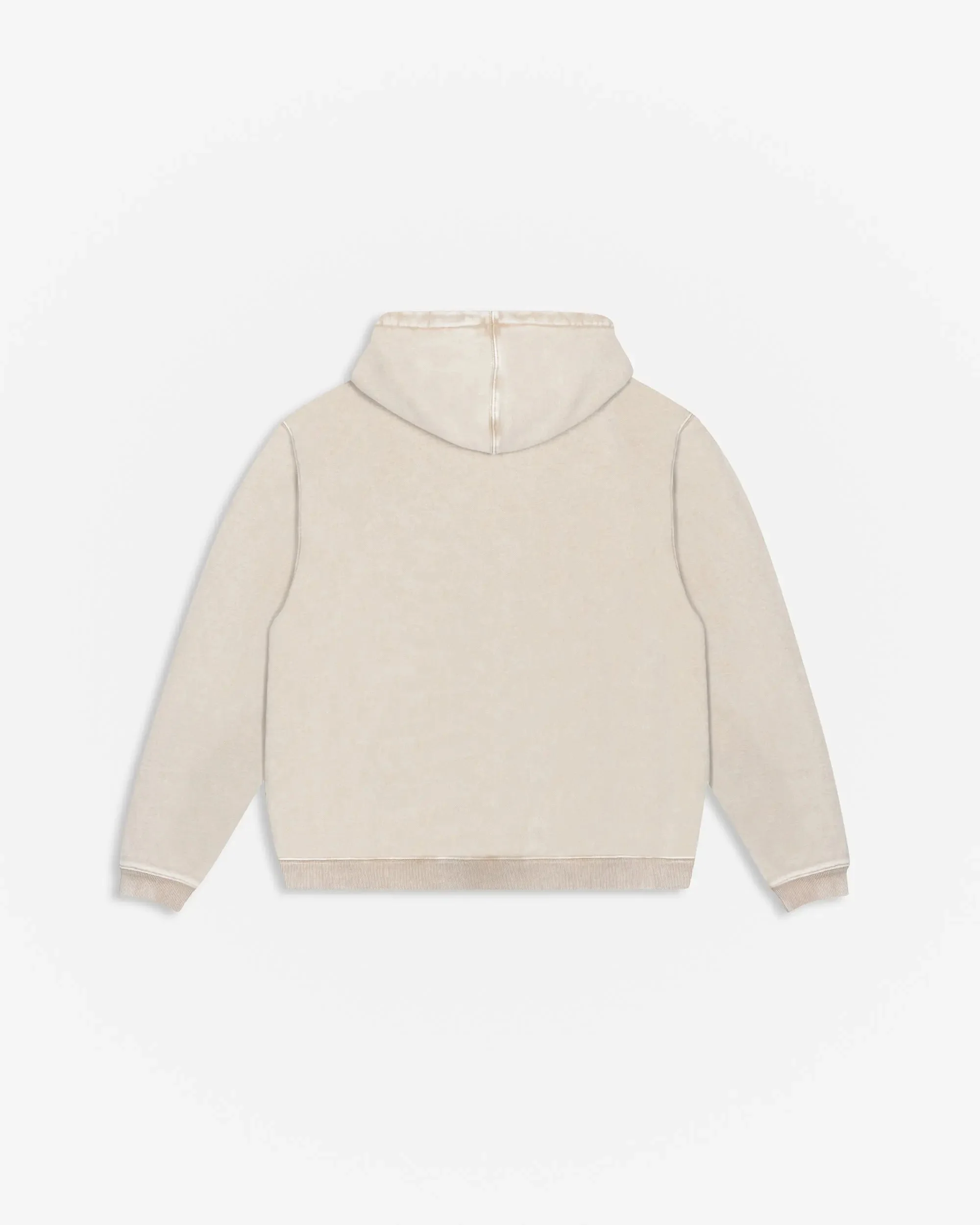 Patta Loopback Logo Zip Hooded Sweater (Irish Cream) - Image 2