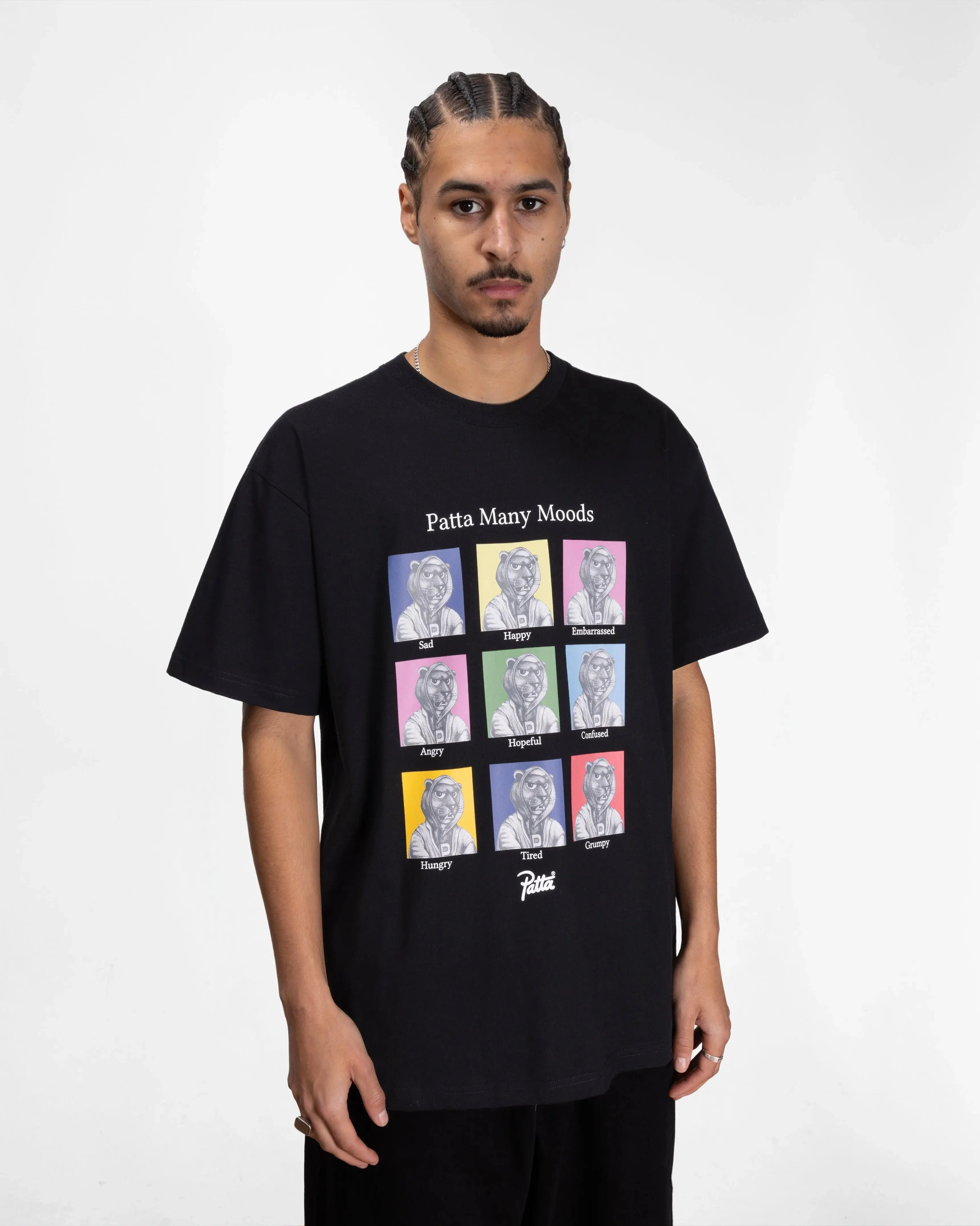 Patta Many Moods T-Shirt (Black) - Image 3