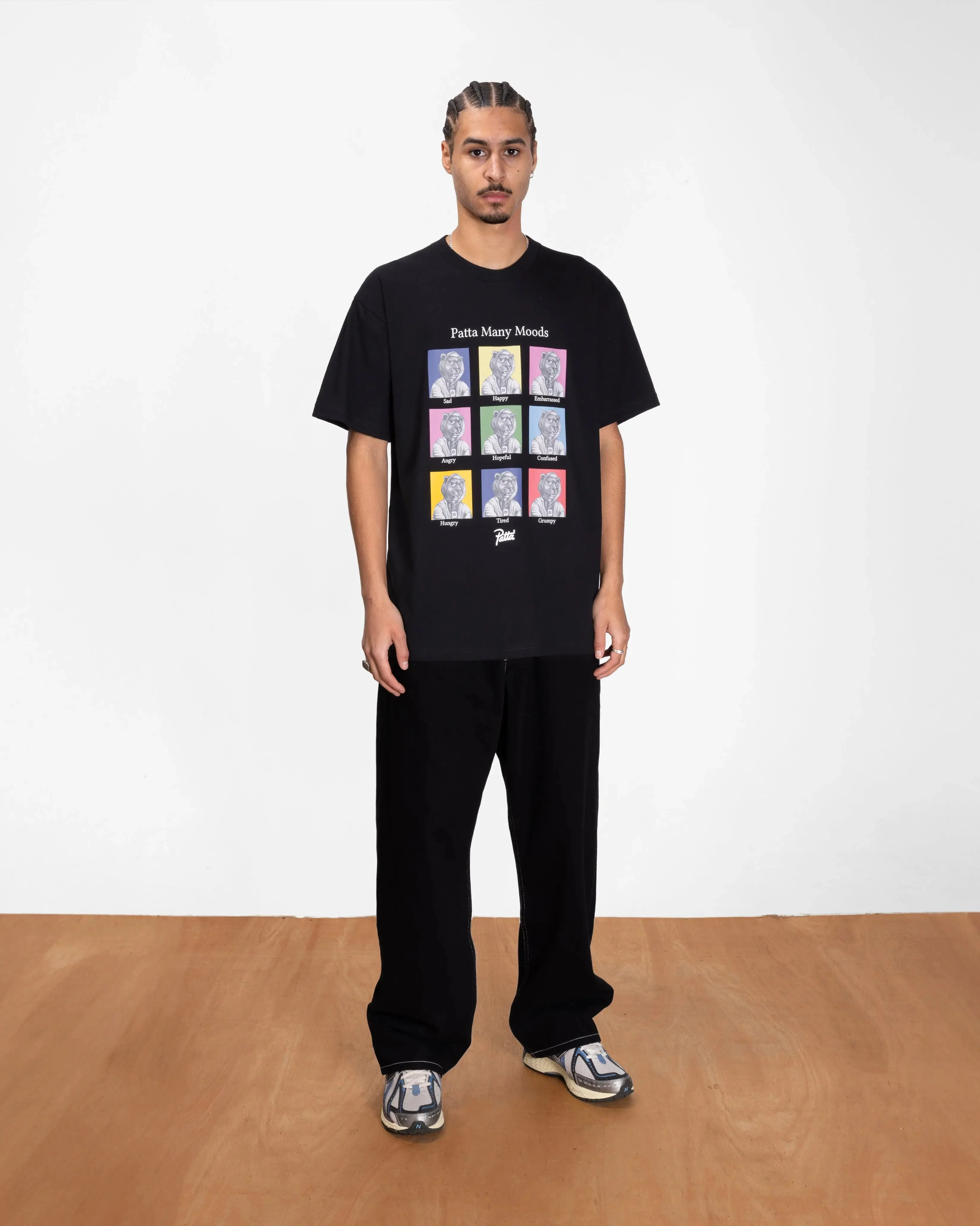 Patta Many Moods T-Shirt (Black) - Image 4