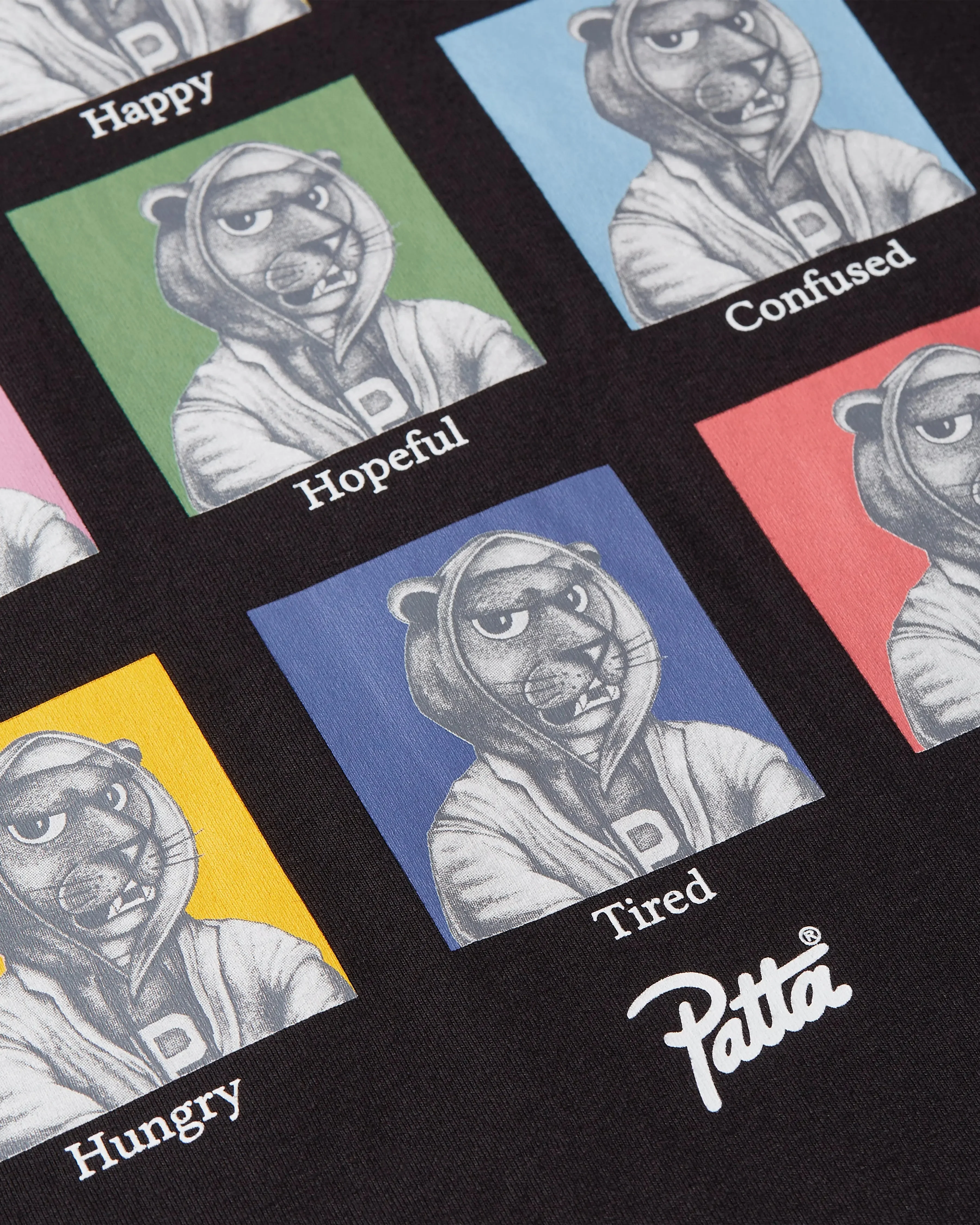 Patta Many Moods T-Shirt (Black) - Image 5