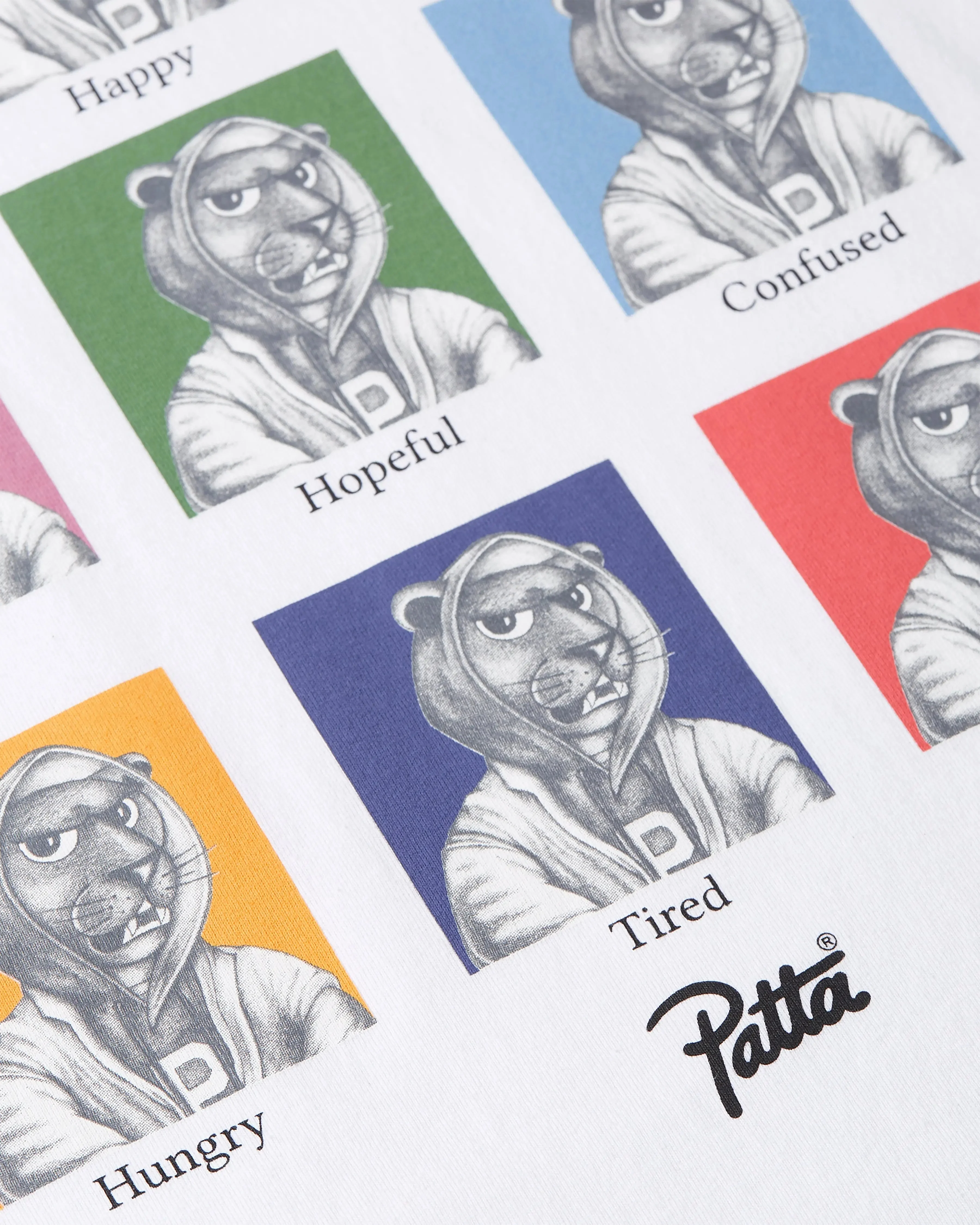 Patta Many Moods T-Shirt (White) - Image 5