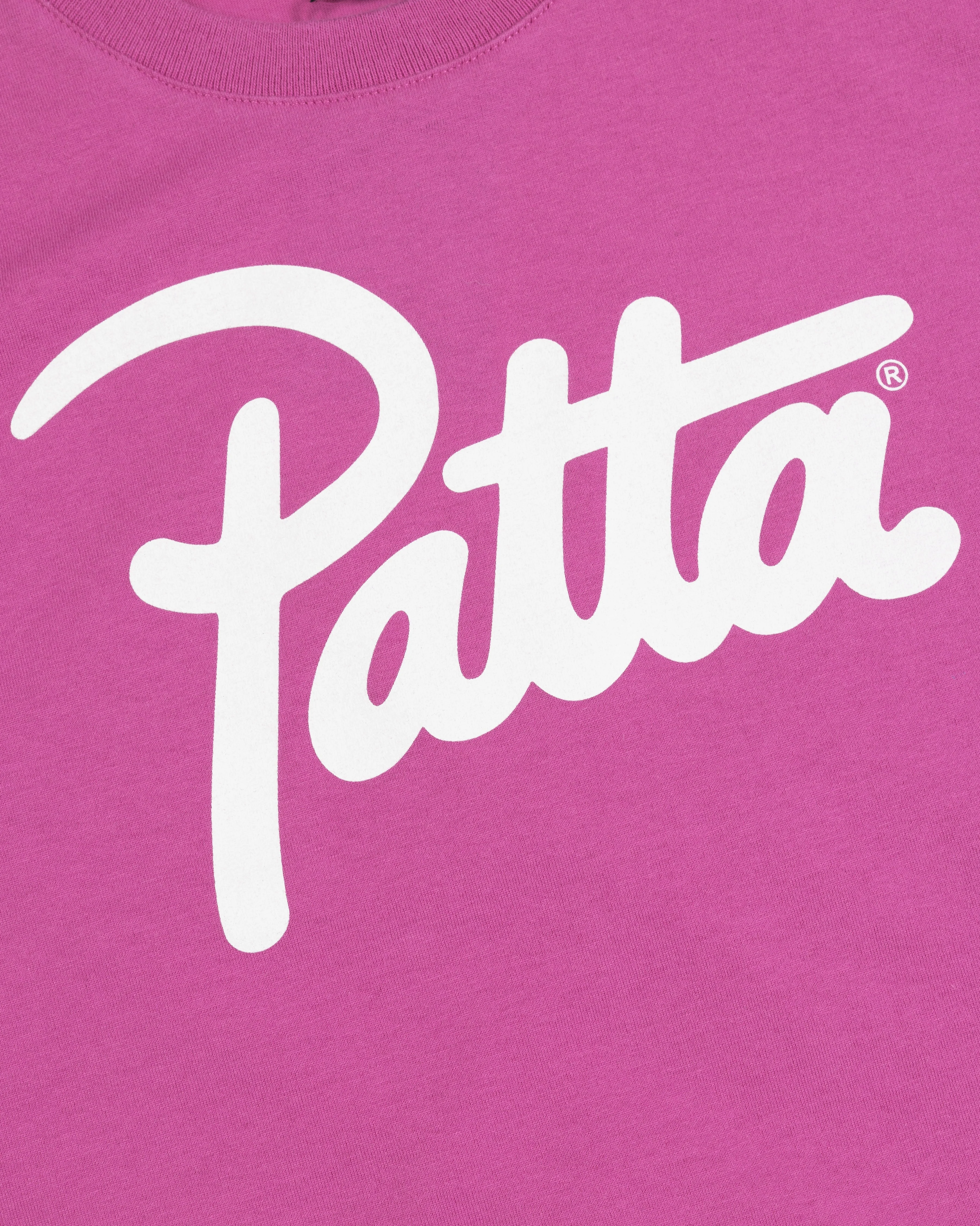 Patta Script Logo Kids T-Shirt (Fuchsia) - Image 3