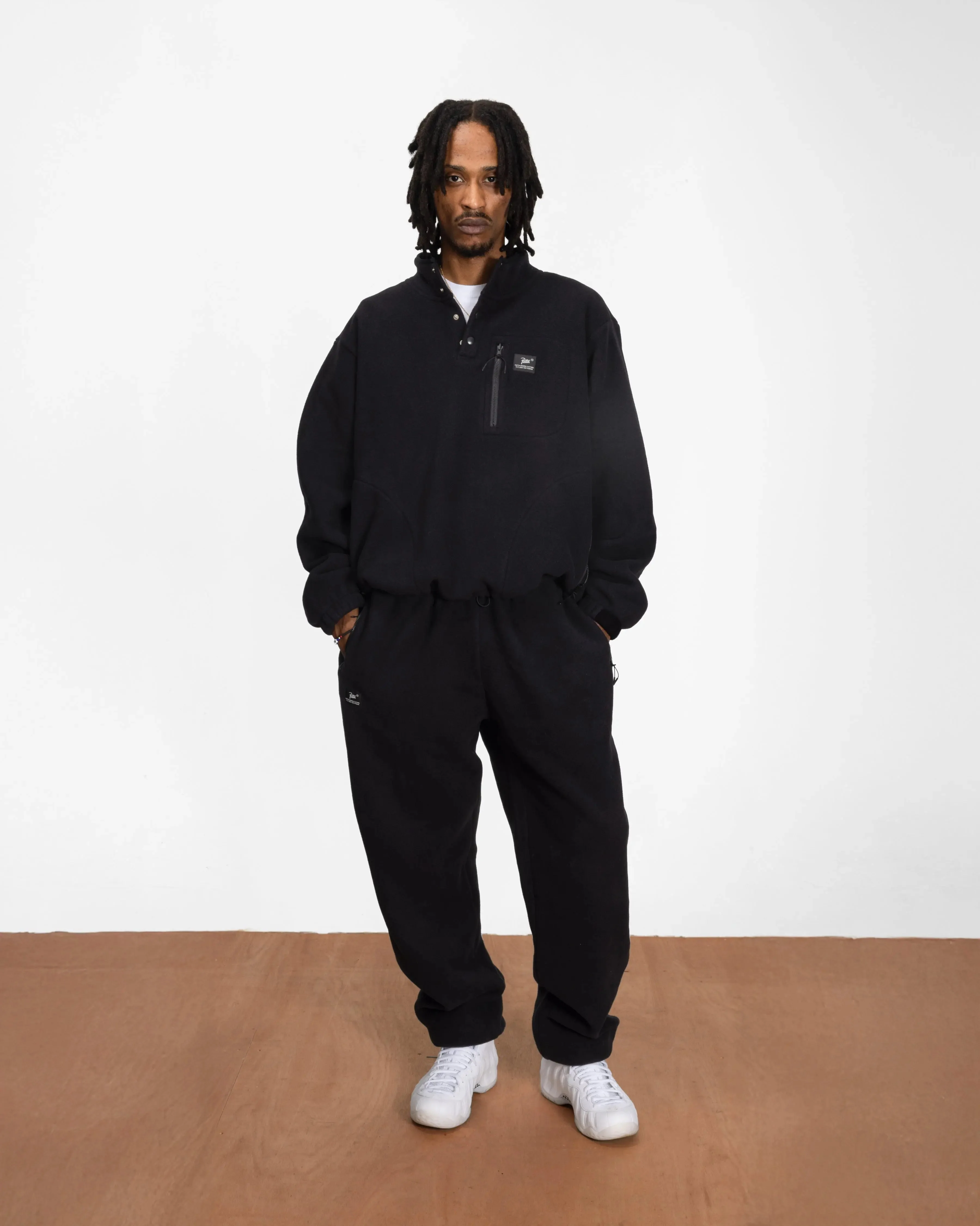 Patta Polartec Sherpa Fleece Overhead (Black) - Image 4